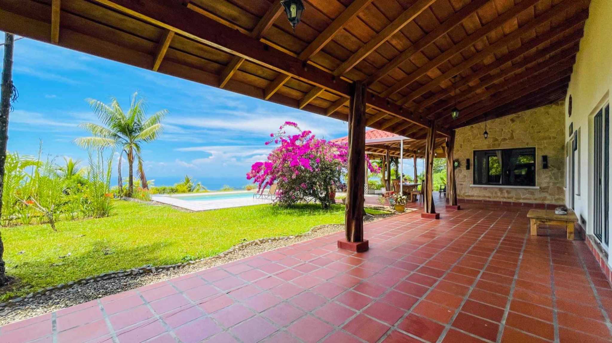 63404-35 Ocean View 4.86-Acre Home with Legal Water in Ojochal Costa Rica