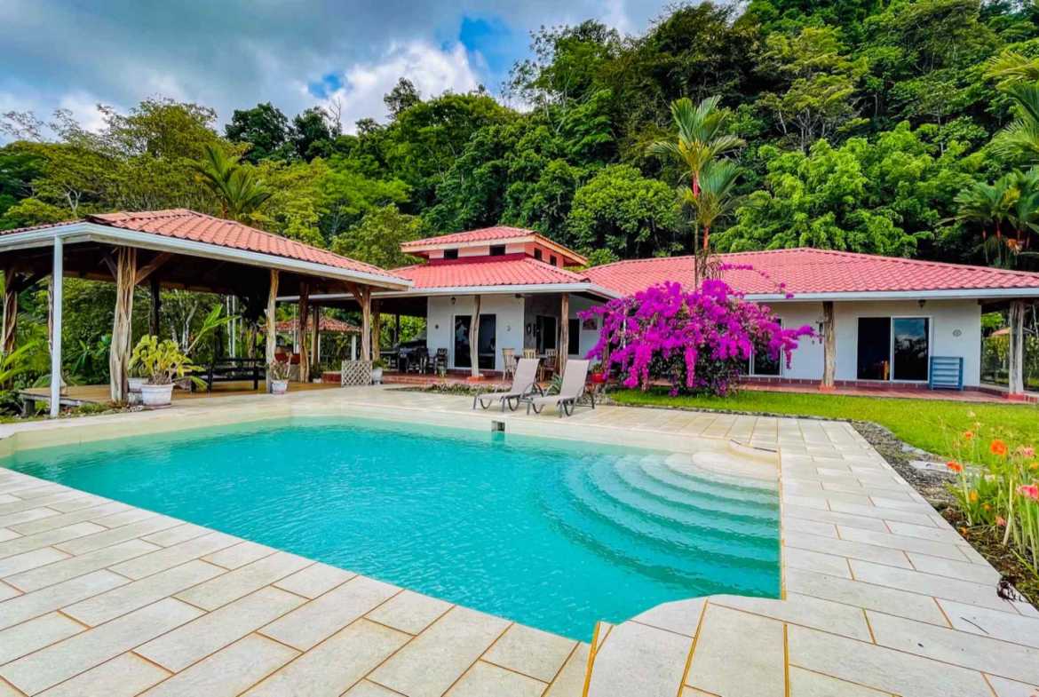 Ocean View 4.86-Acre Home with Legal Water in Ojochal Costa Rica
