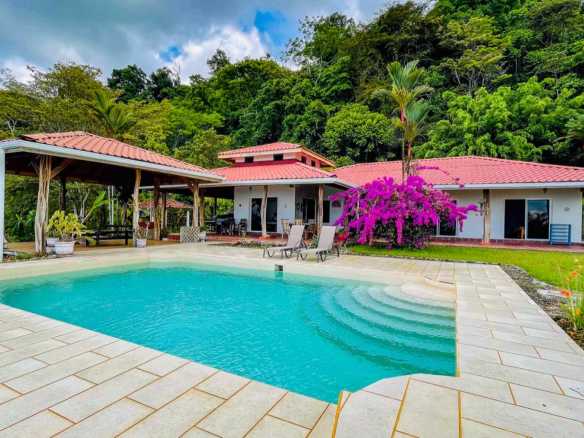 Ocean View 4.86-Acre Home with Legal Water in Ojochal Costa Rica