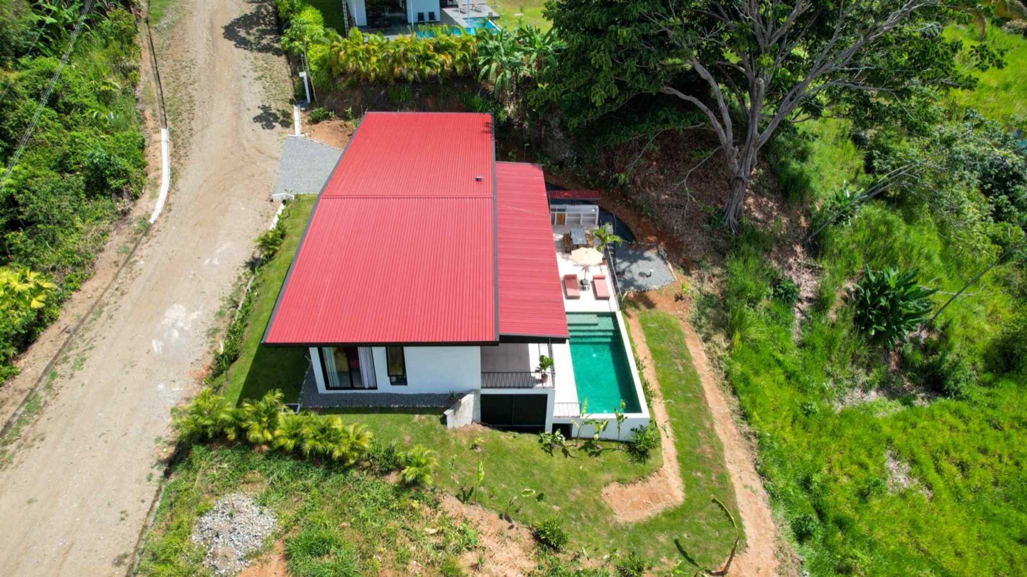 63089-49 Brand-New 4-Bedroom Home with Pool, Mountain Views & 24/7 Security in Ojochal Costa Rica