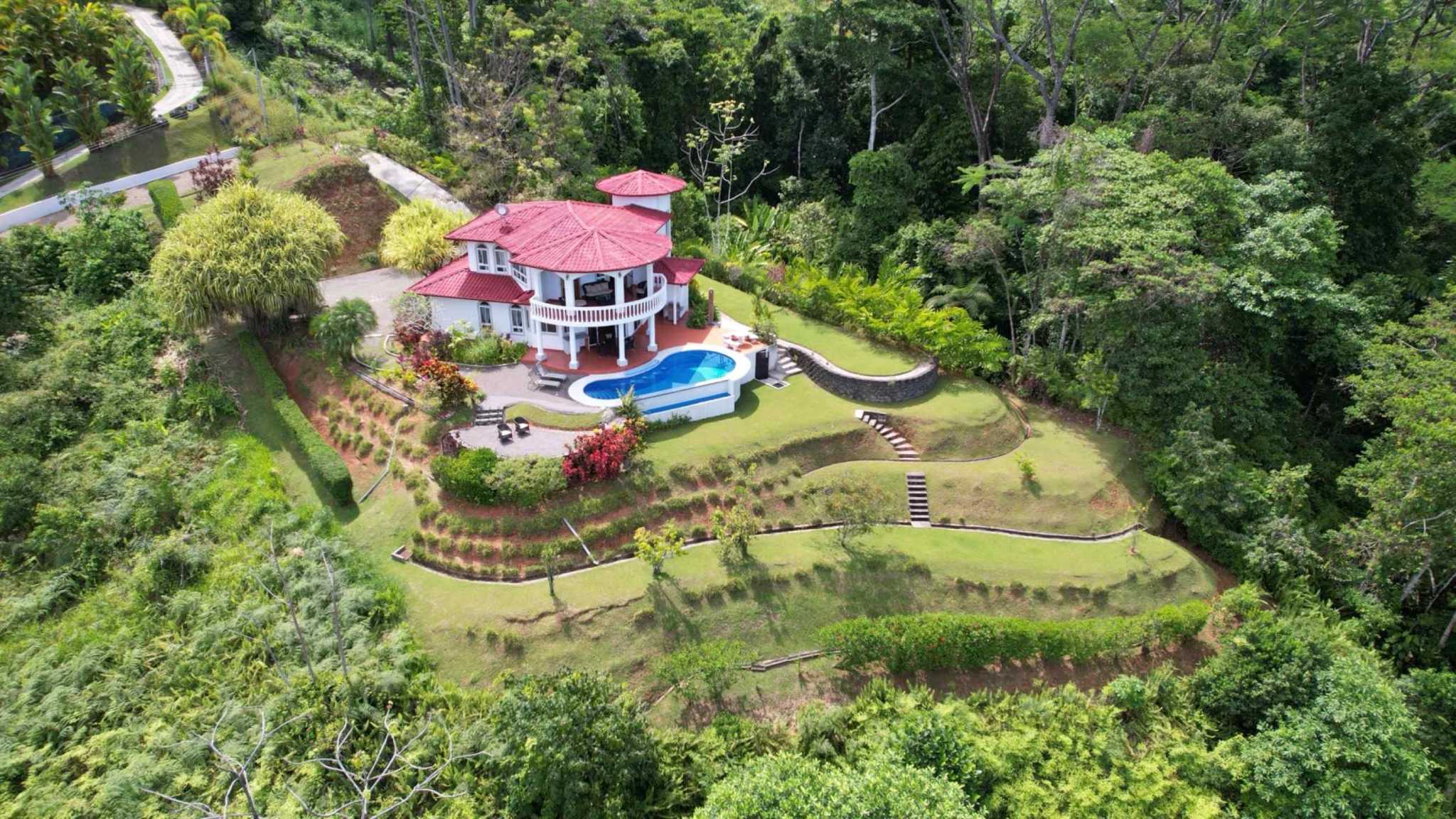 63069-37 Exceptional 4-Bedroom Estate with Ocean & Mountain Views & Pool in Ojochal Costa Rica