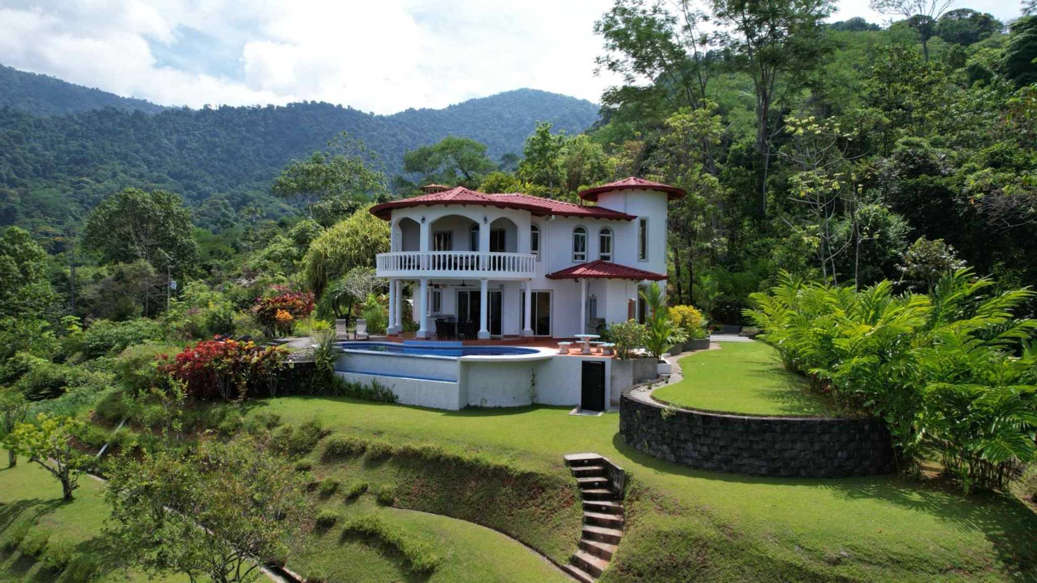 63069-36 Exceptional 4-Bedroom Estate with Ocean & Mountain Views & Pool in Ojochal Costa Rica