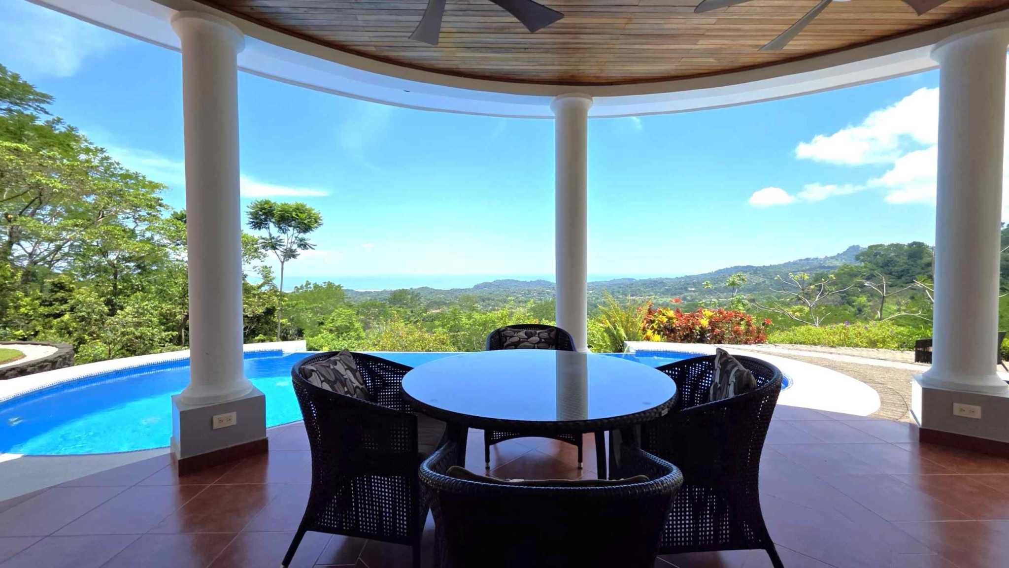 63069-10 Exceptional 4-Bedroom Estate with Ocean & Mountain Views & Pool in Ojochal Costa Rica