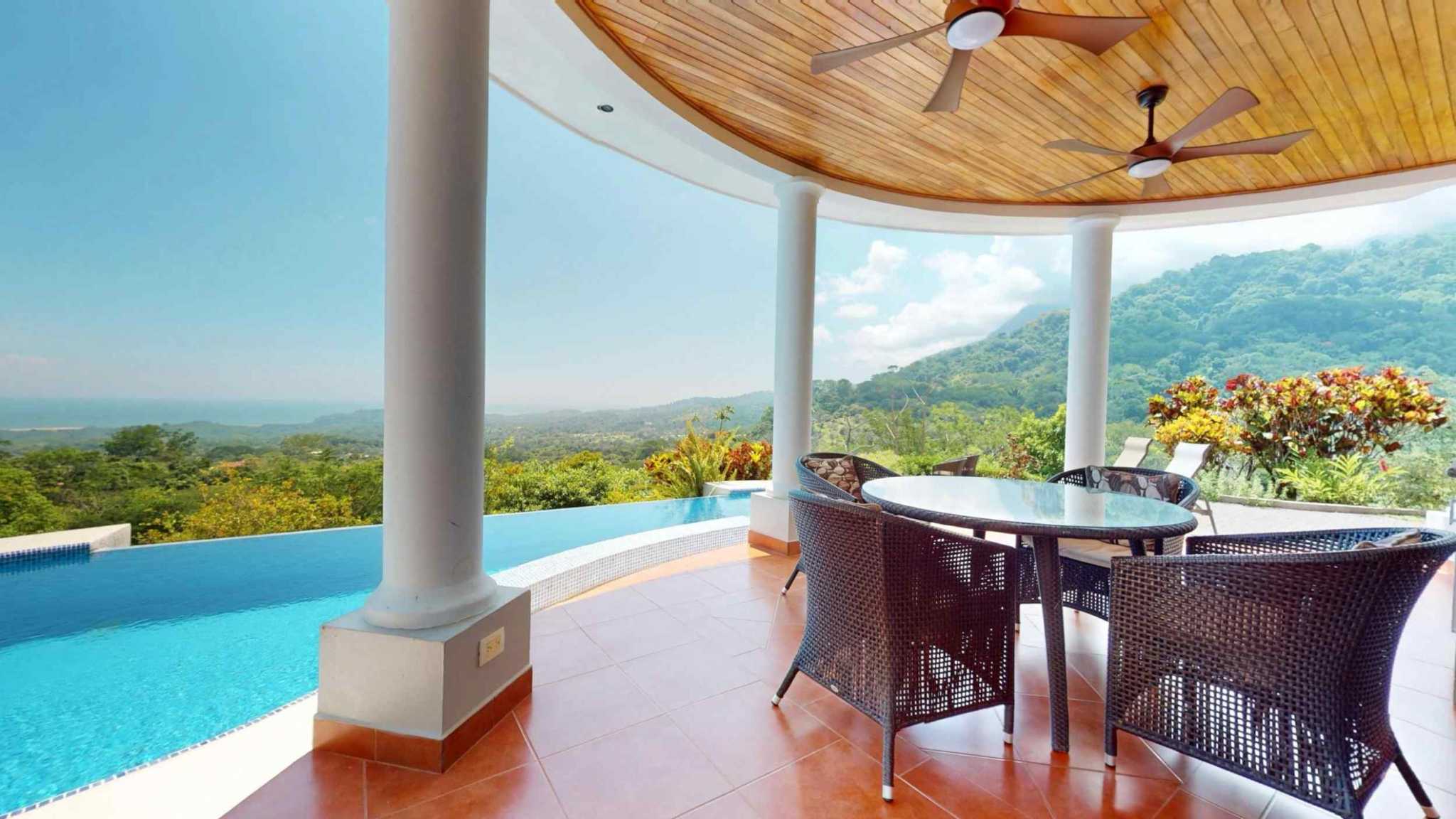 63069-9 Exceptional 4-Bedroom Estate with Ocean & Mountain Views & Pool in Ojochal Costa Rica