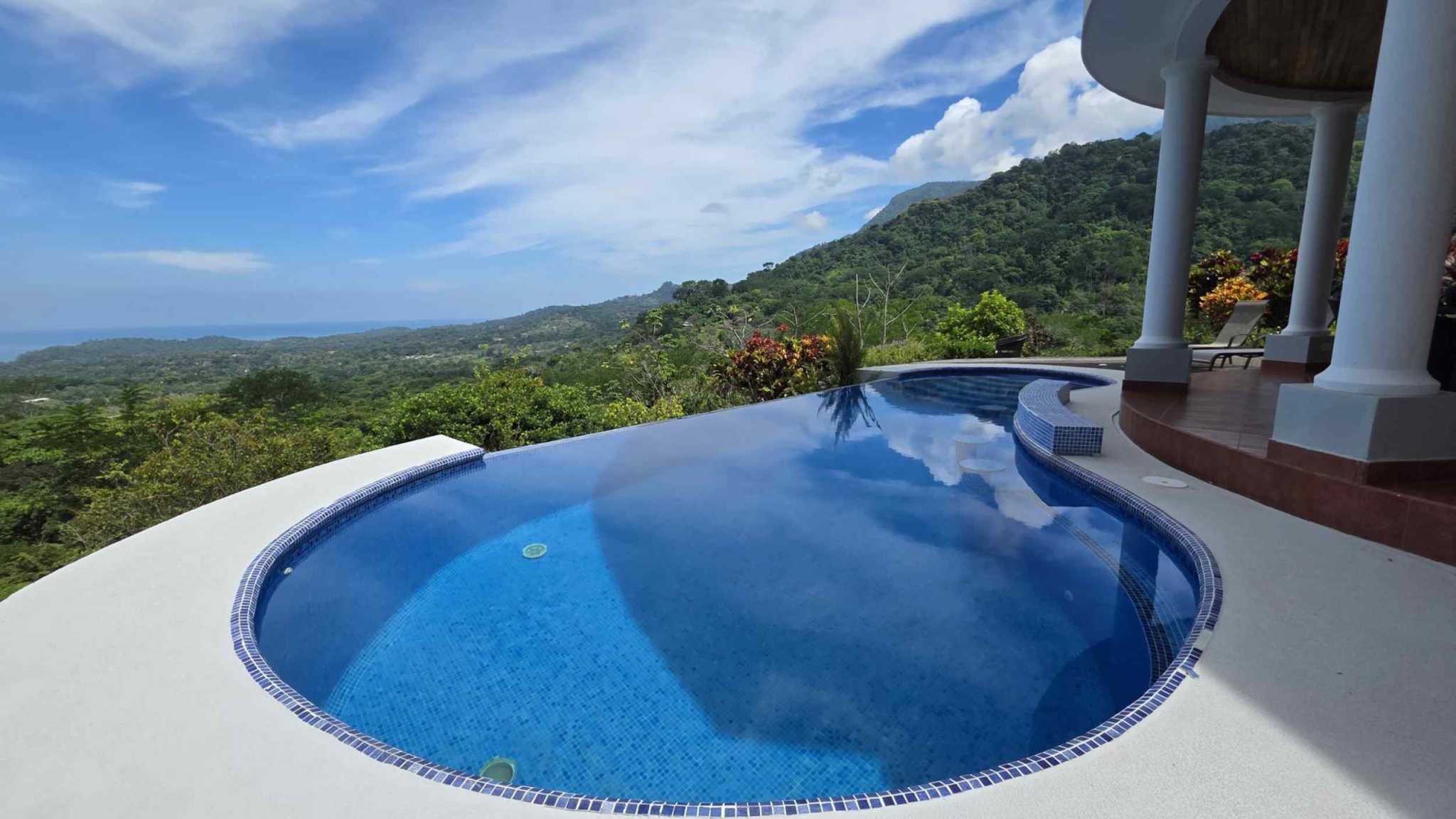 63069-8 Exceptional 4-Bedroom Estate with Ocean & Mountain Views & Pool in Ojochal Costa Rica
