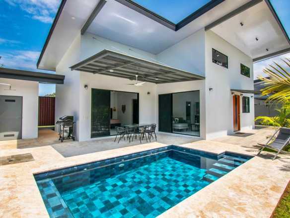 Modern 3-Bedroom Home with Pool & Walk-to-Beach Location in Bahia near Uvita Costa Rica