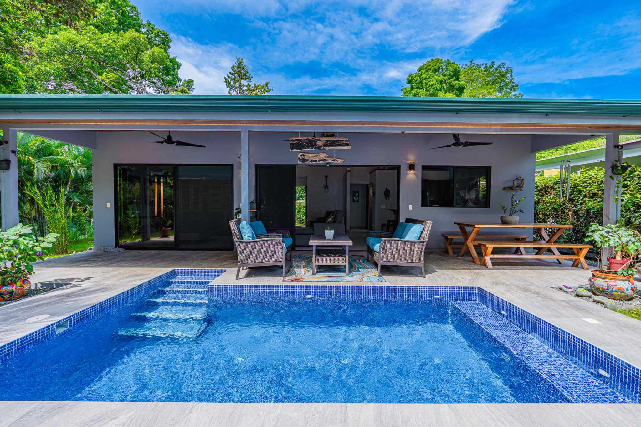 Beautiful 2-Bedroom Home with Private Pool & Forest Creek in Uvita Costa Rica