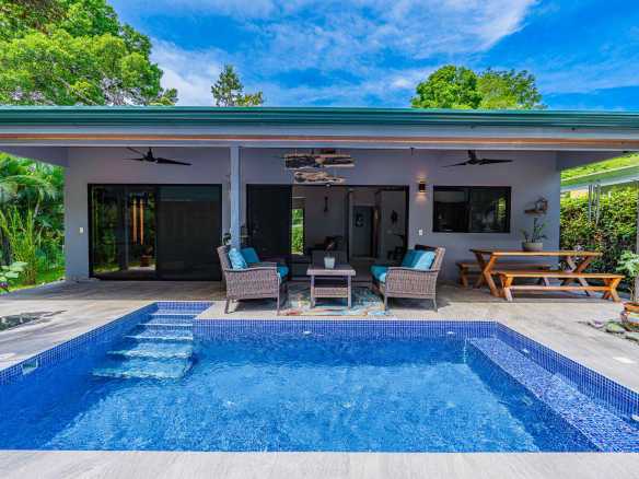 Beautiful 2-Bedroom Home with Private Pool & Forest Creek in Uvita Costa Rica
