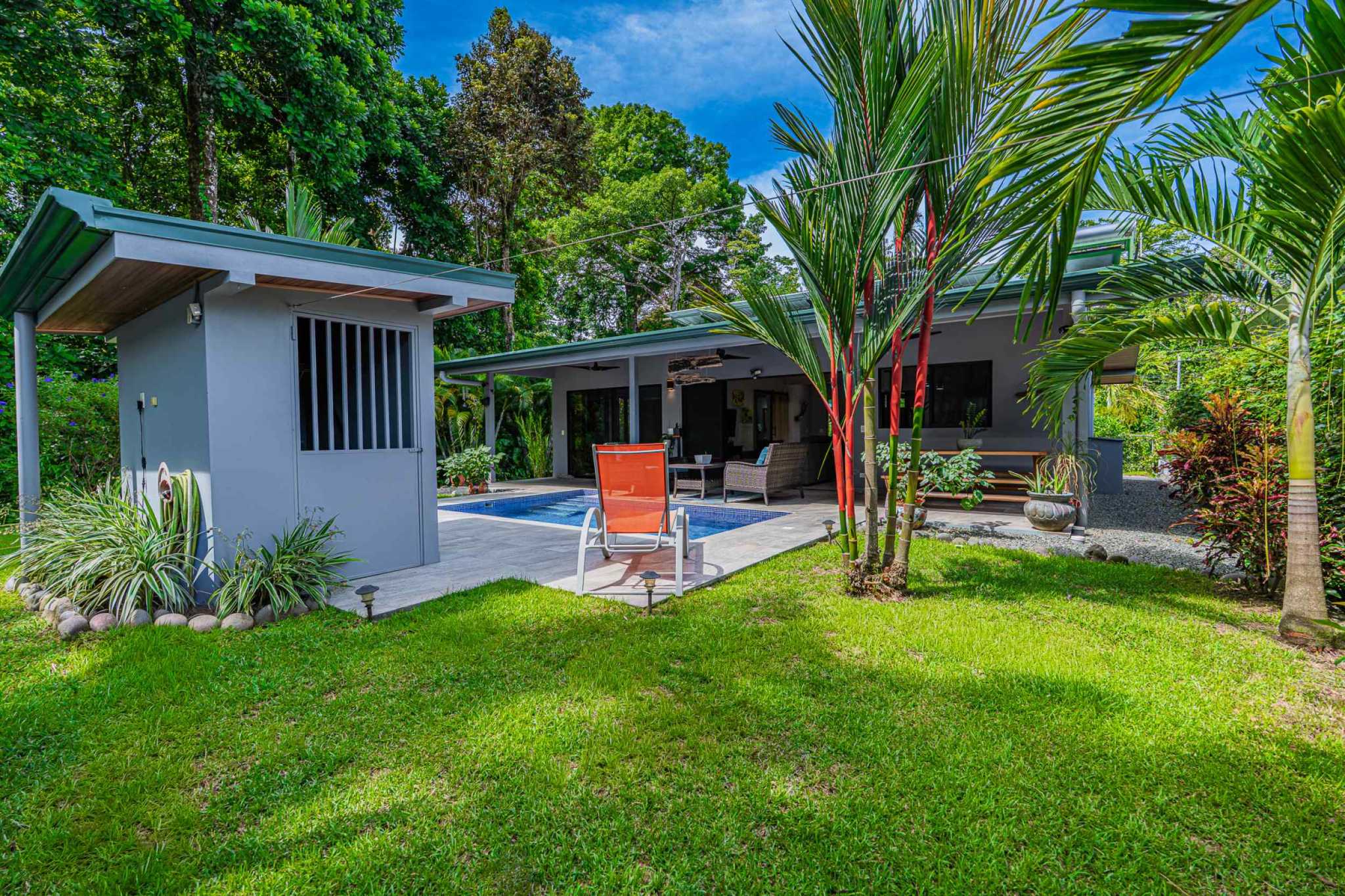Beautiful 2-Bedroom Home with Private Pool & Forest Creek in Uvita Costa Rica