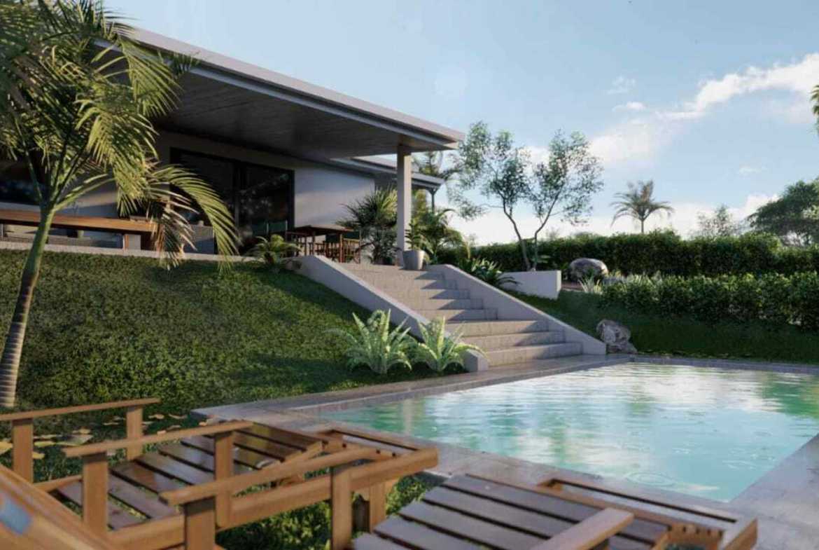 Unfinished Modern 3-Bedroom Villa with Valley Views & Pool Foundation, photo 5 of 21
