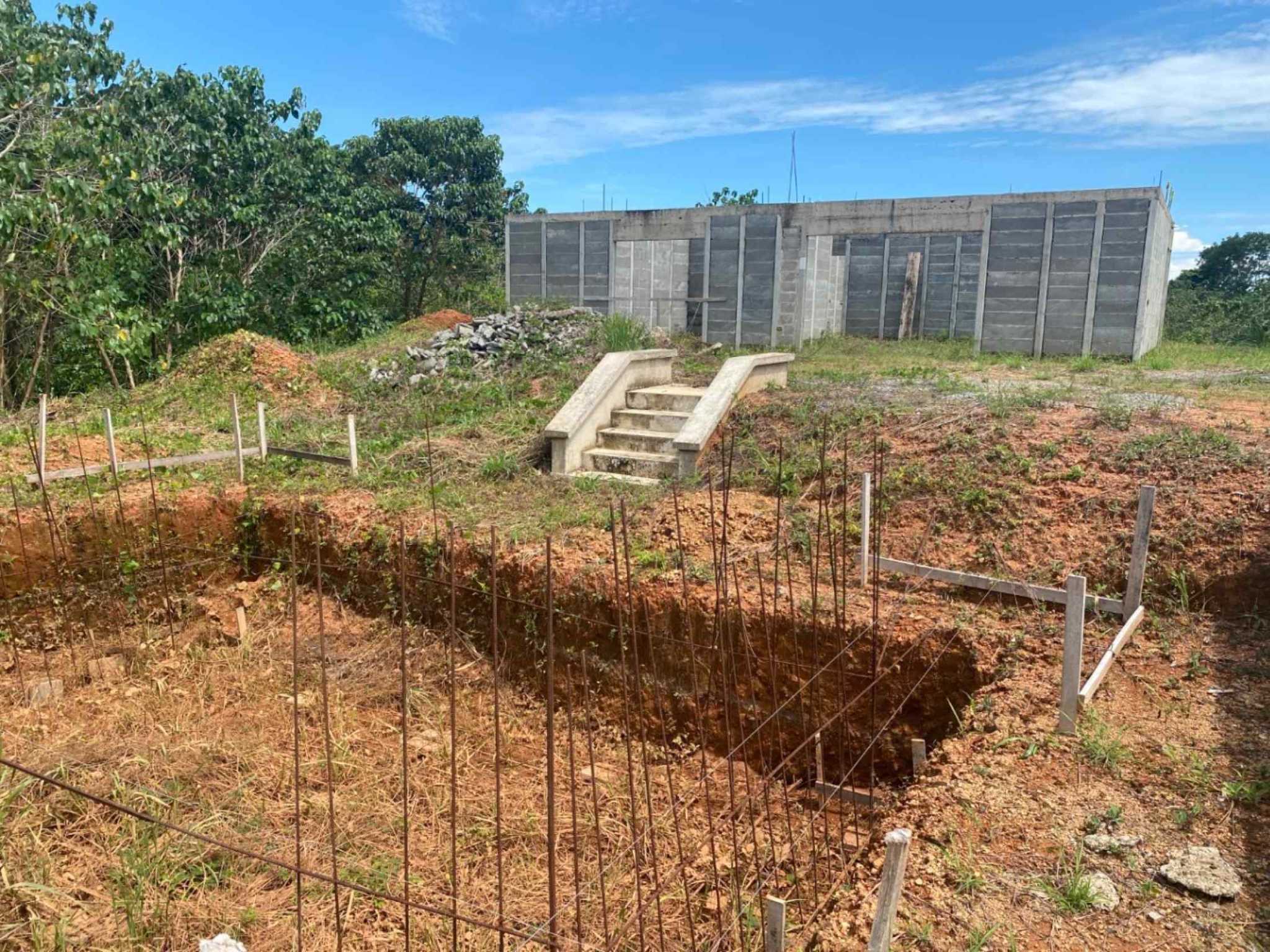 64796-12 Unfinished Modern 3-Bedroom Villa with Valley Views & Pool Foundation in Ojochal Costa Rica