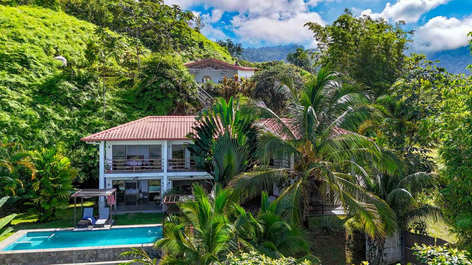 66416 (74) Stunning Ocean View 2-Bedroom Home & 6-Room Lodge with Infinity Pools in Tres Rios near Ojochal Costa Rica