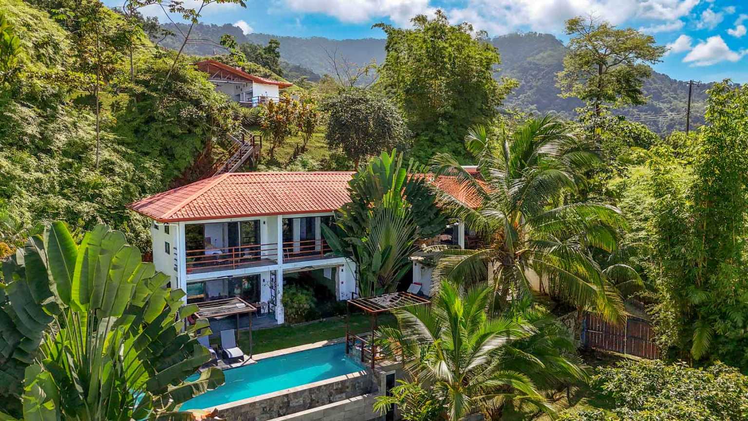 66416 (75) Stunning Ocean View 2-Bedroom Home & 6-Room Lodge with Infinity Pools in Tres Rios near Ojochal Costa Rica