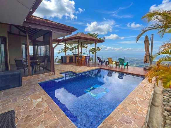 Ocean View 3-Bed Home private pool and deck in Toucan Valley/Osa Mountain Village, Costa Rica