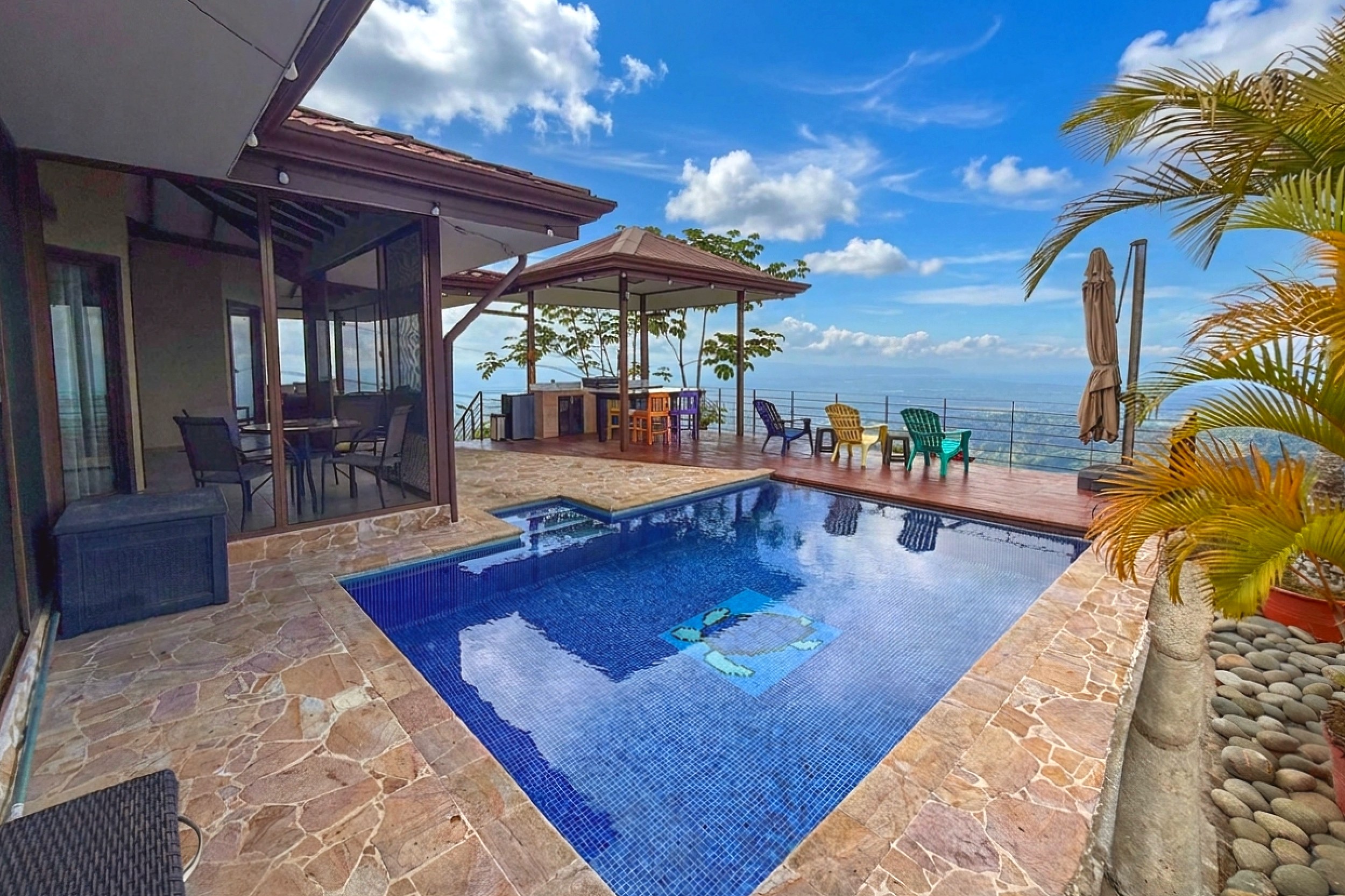 Ocean View 3-Bed Home private pool and deck in Toucan Valley/Osa Mountain Village, Costa Rica