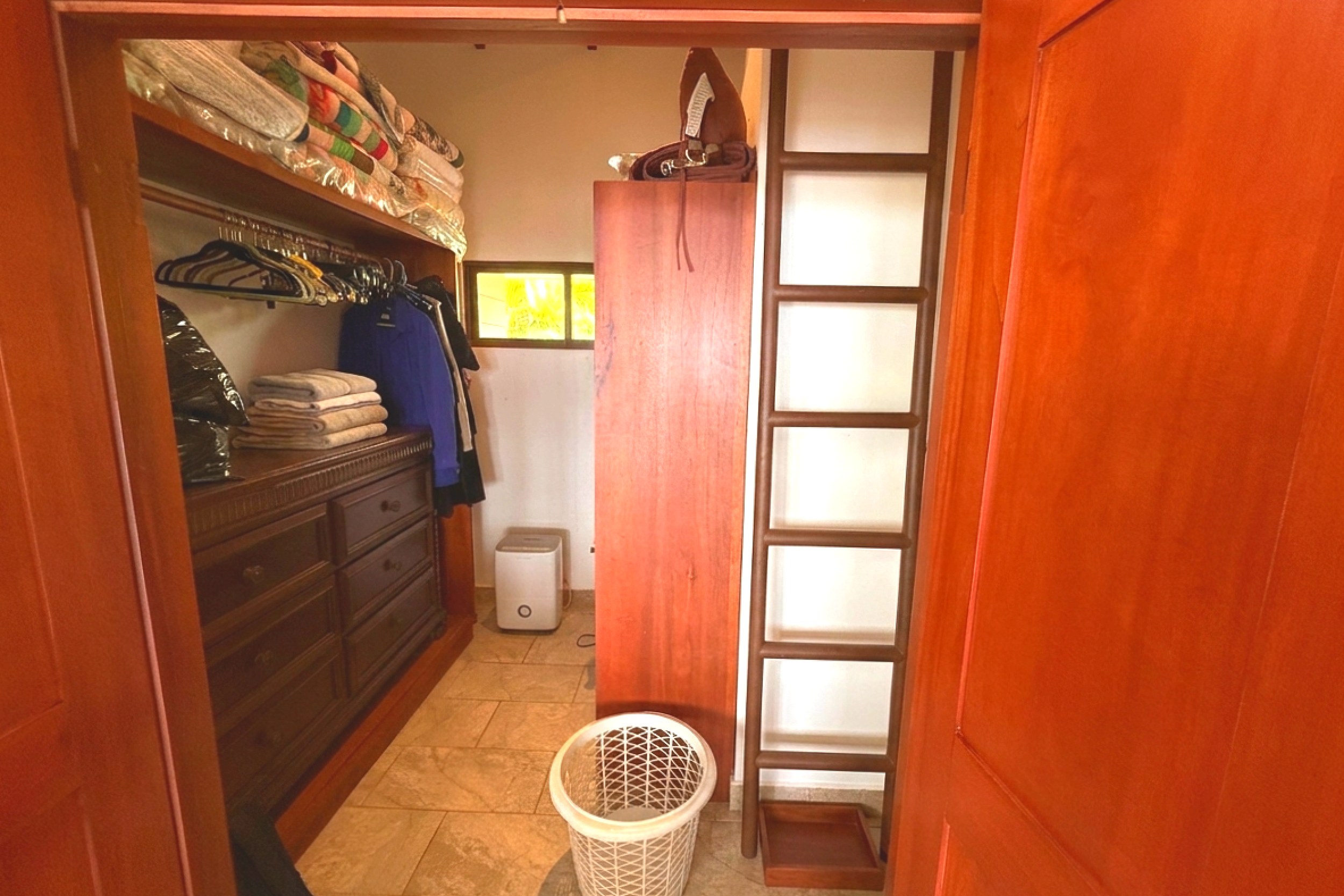 Ocean-View 3-Bedroom Home master walk-in closet in Toucan Valley/Osa Mountain Village, Costa Rica