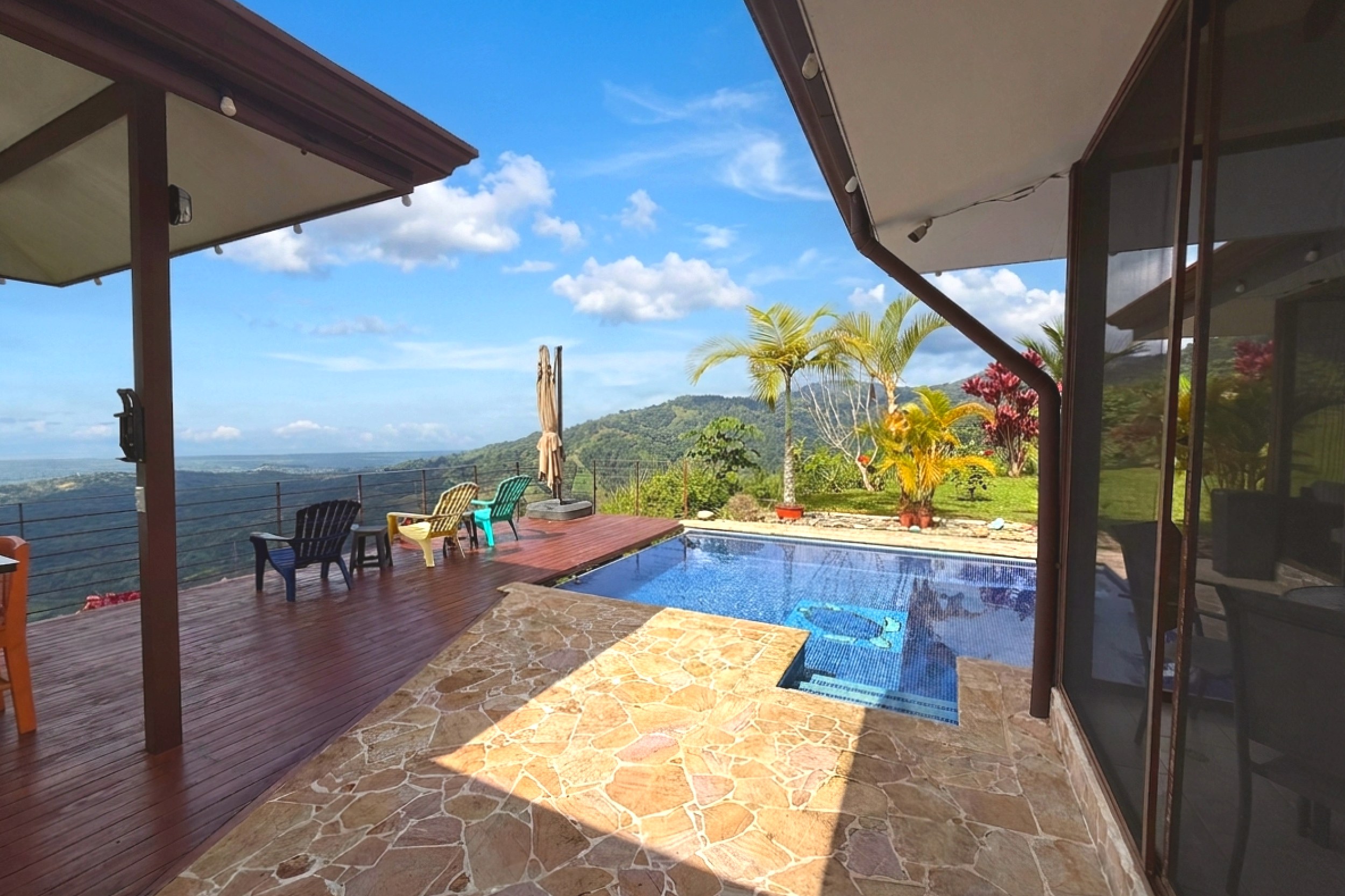 Ocean-View 3-Bedroom Home pool and deck in Toucan Valley/Osa Mountain Village, Costa Rica