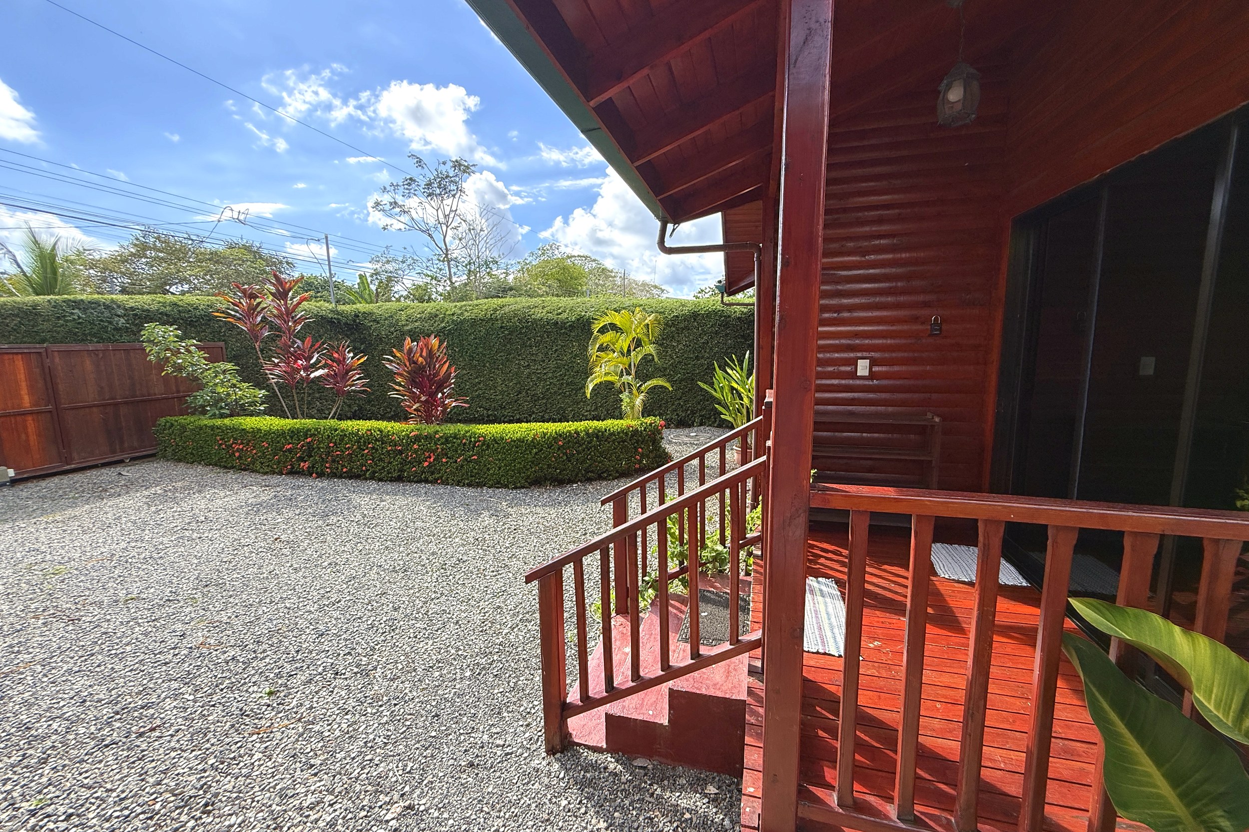 Cabin Deck and Yard Income Producing Home & Cabin wooden deck and yard in Bahia, Costa Rica