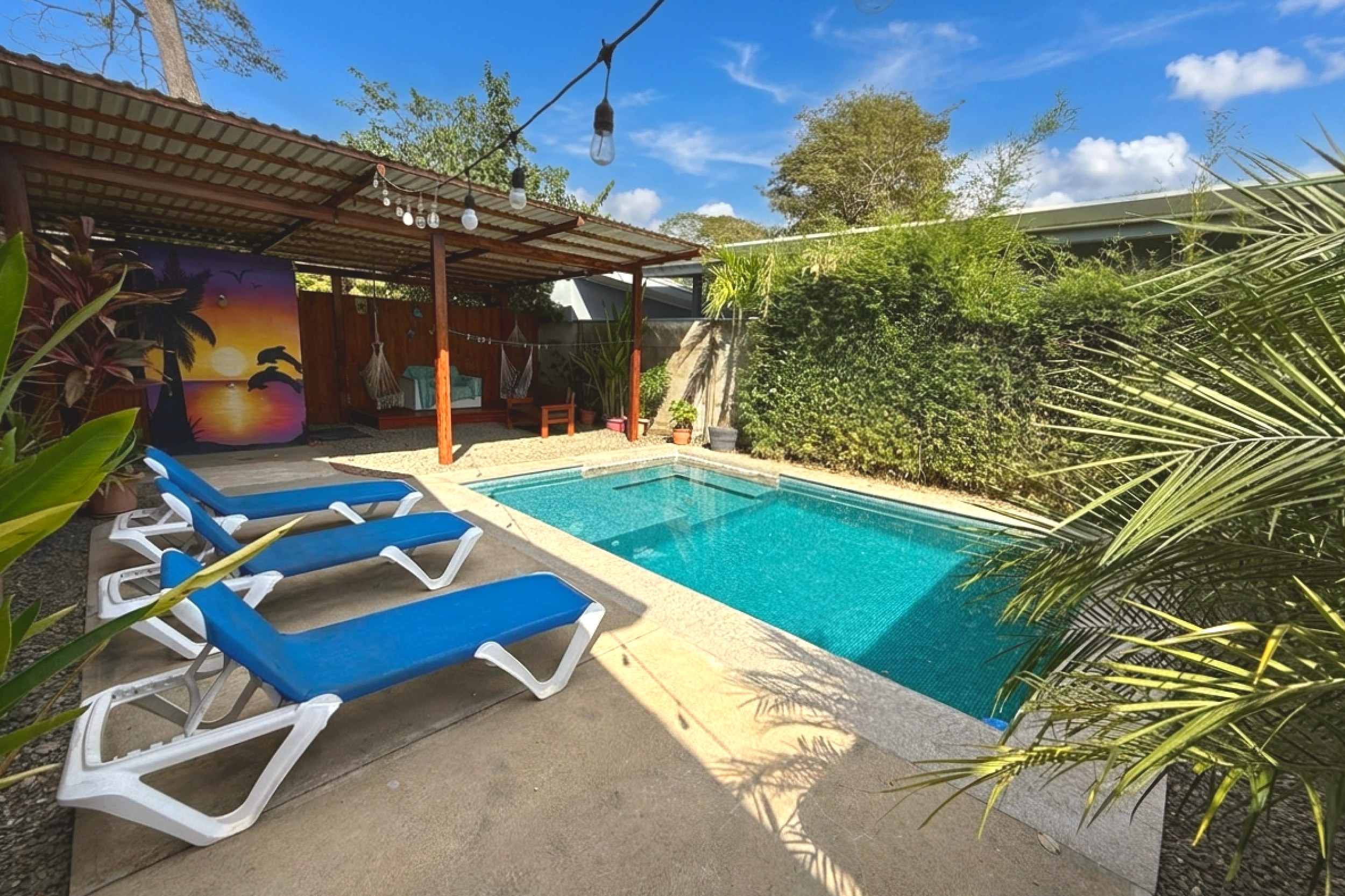 Private Pool & Loungers Unique Income Producing Home swimming pool with loungers in Bahia, Costa Rica