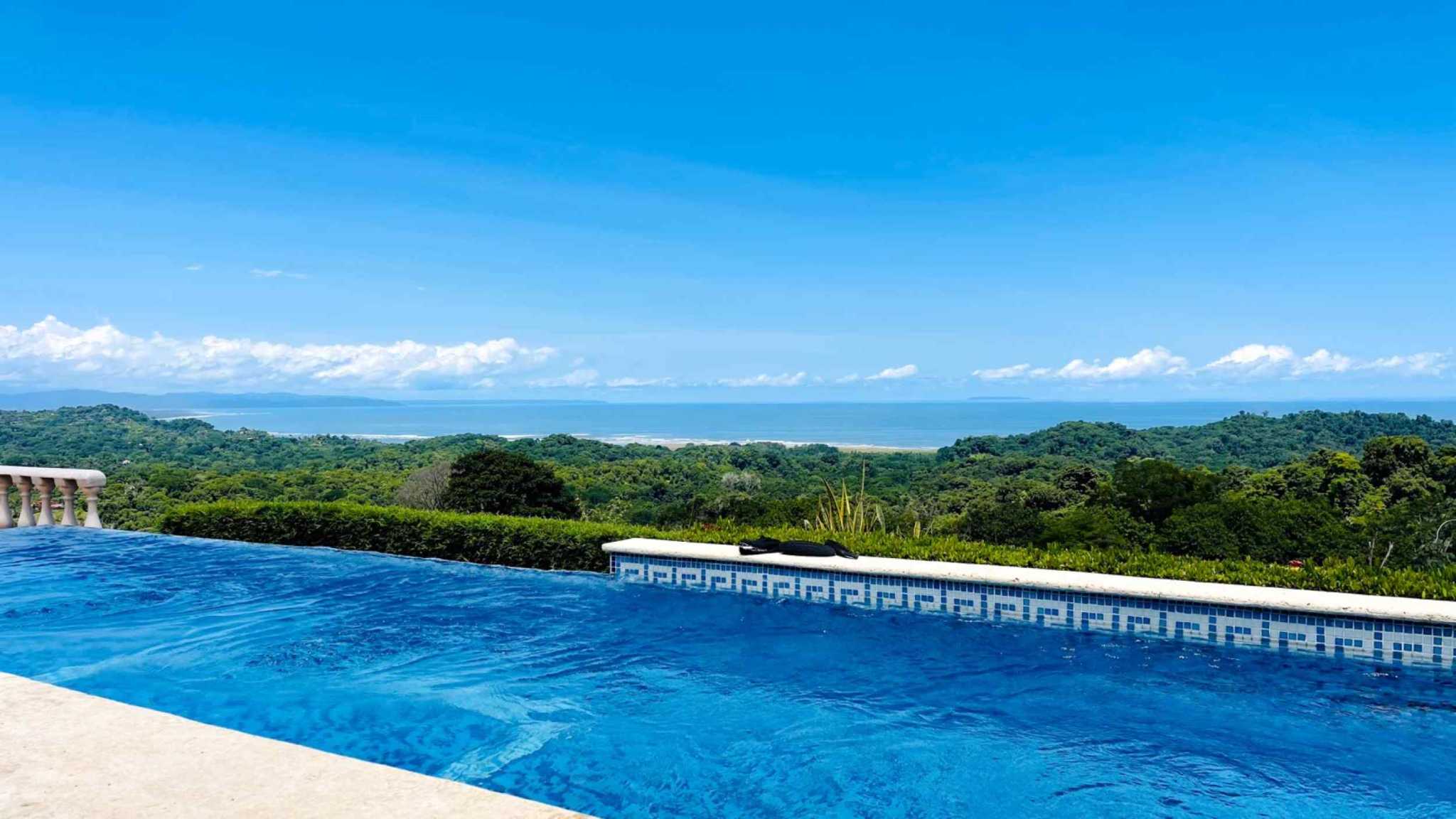 Stunning 3-Bedroom Tropical Hacienda with Pool, Ocean & Mountain Views in Ojochal Costa Rica