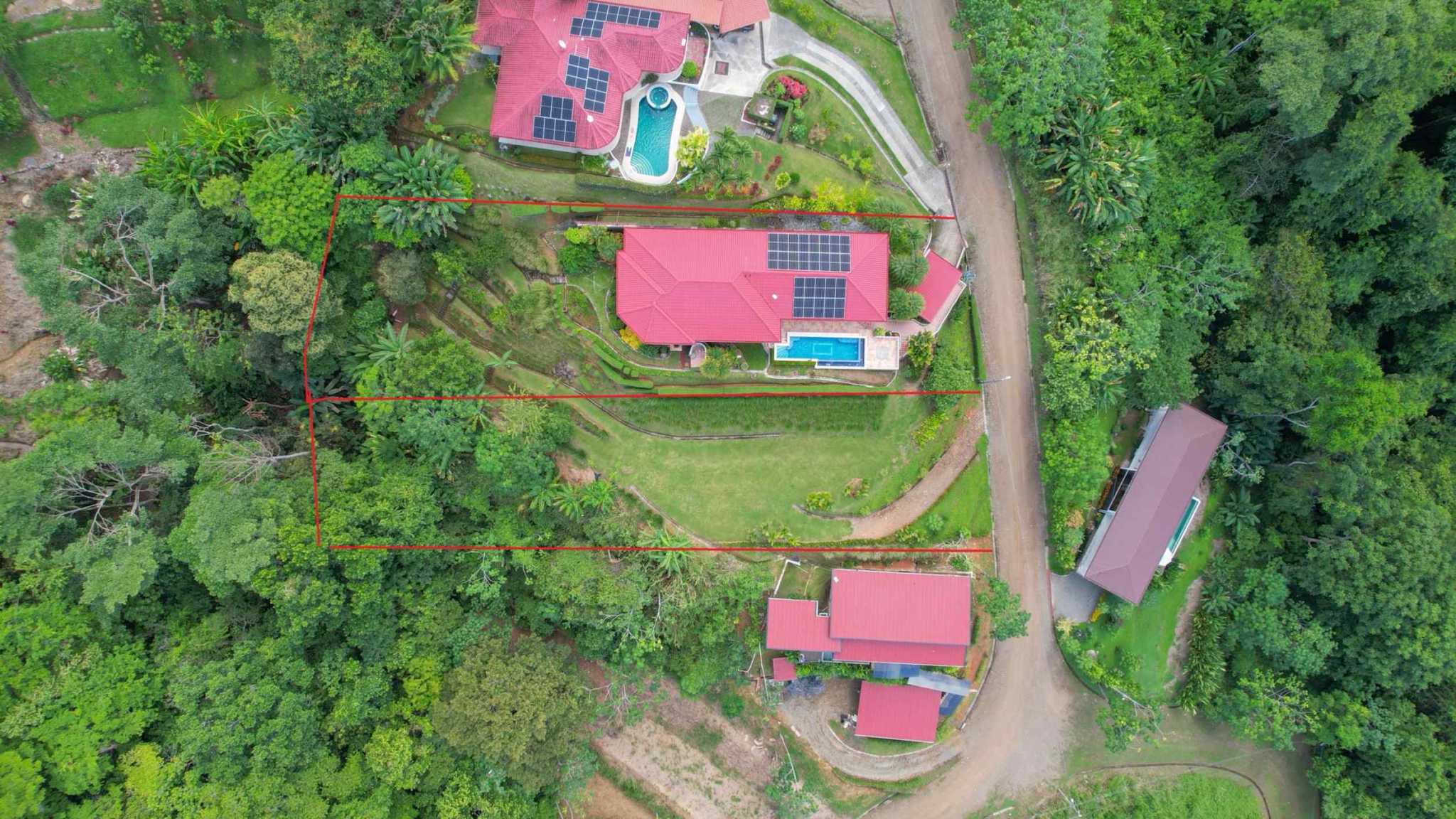 Stunning 3-Bedroom Tropical Hacienda with Pool, Ocean & Mountain Views in Ojochal Costa Rica