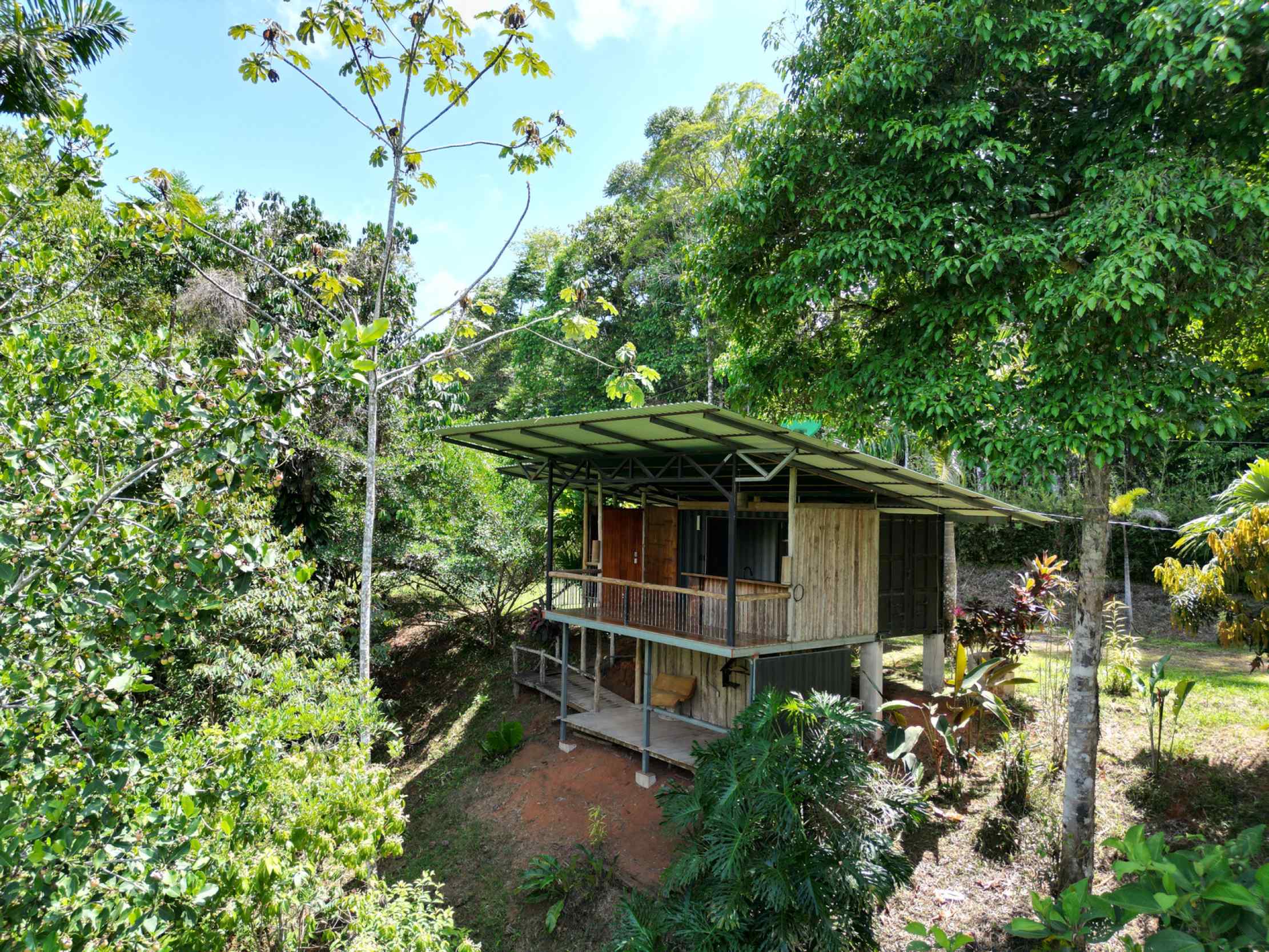 66672-1 Secluded 1-Bedroom Jungle Cabin with Mountain Views & 2.5 Acres in Tinamastes Costa Rica