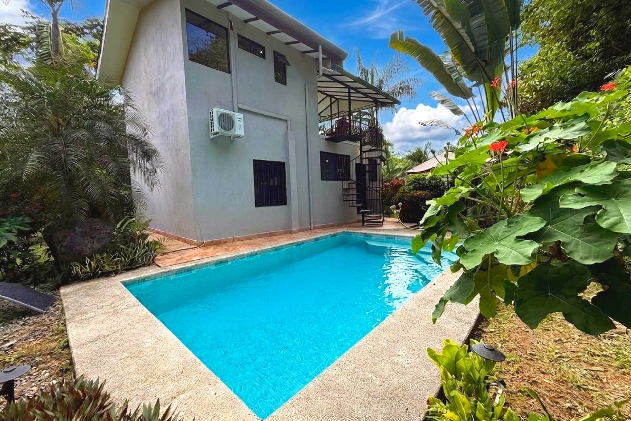 Private Pool & Jungle View Jungle Sanctuary Pool Home private pool and balcony amid lush greenery in Ojochal, Costa Rica