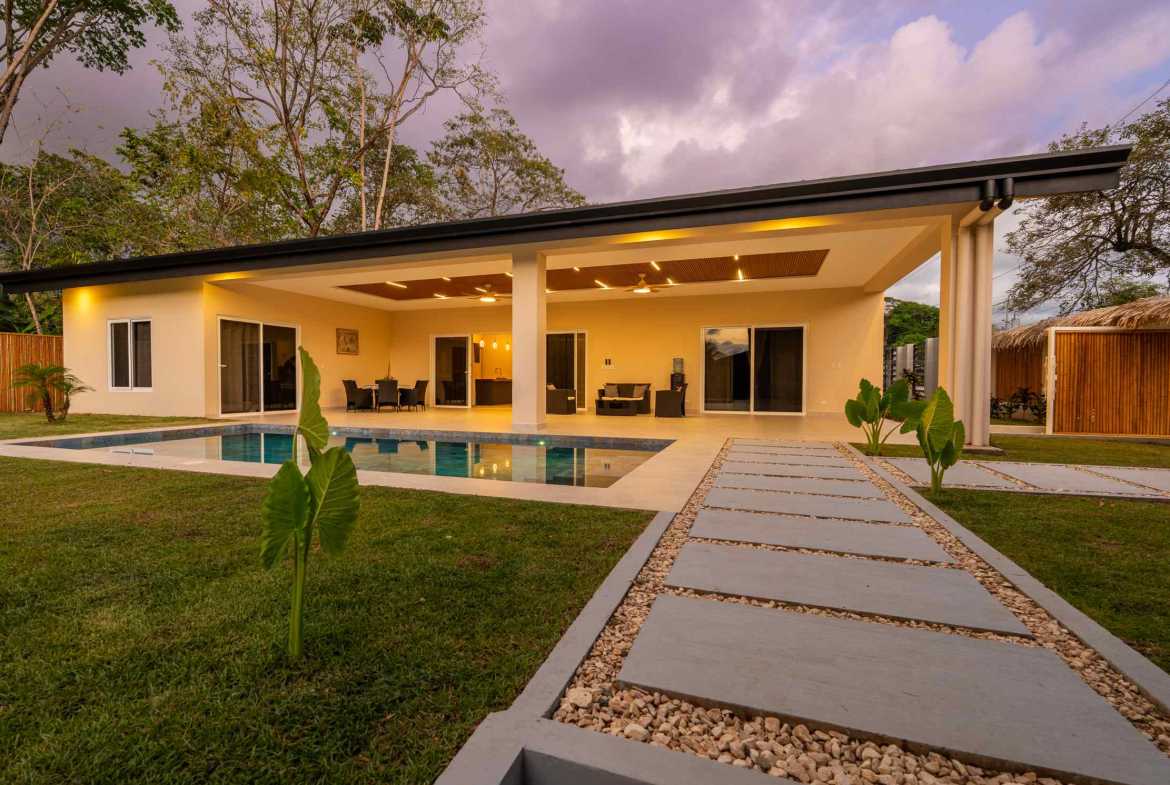 Refined 3-Bedroom Home with Private Pool and Covered Terrace in Uvita Costa Rica