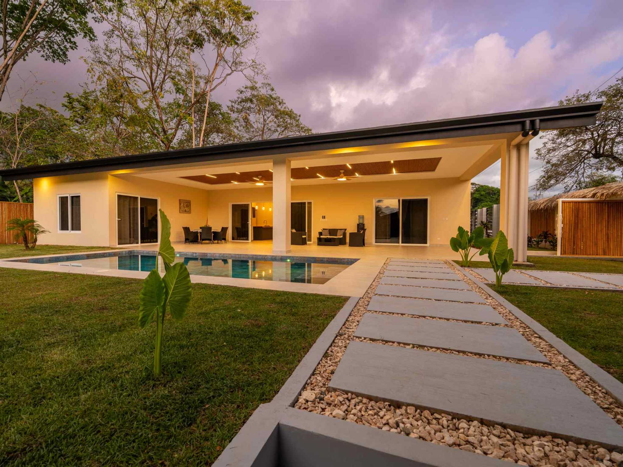 Refined 3-Bedroom Home with Private Pool and Covered Terrace in Uvita Costa Rica