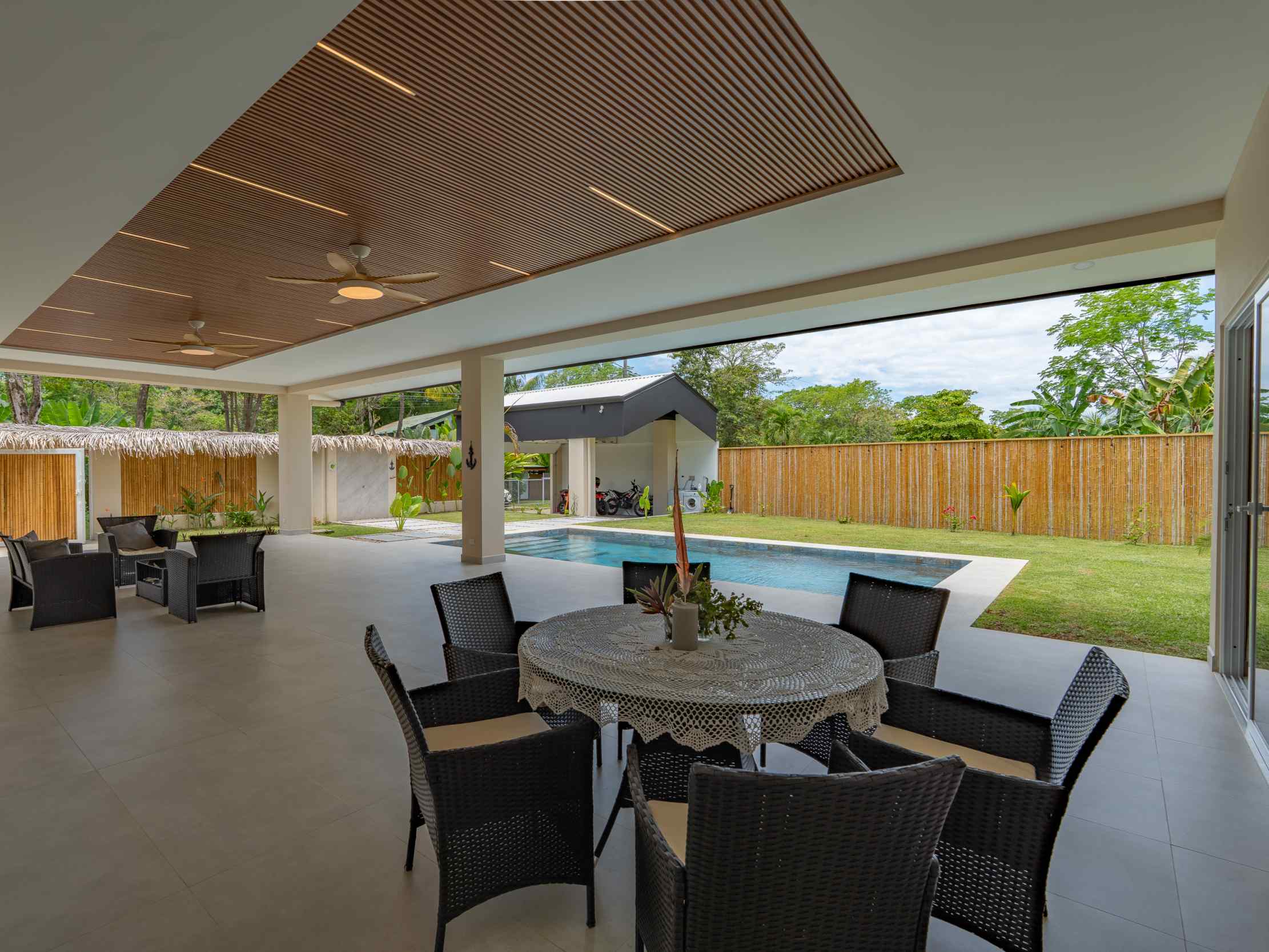 71610-4 Refined 3-Bedroom Home with Private Pool and Covered Terrace in Uvita Costa Rica