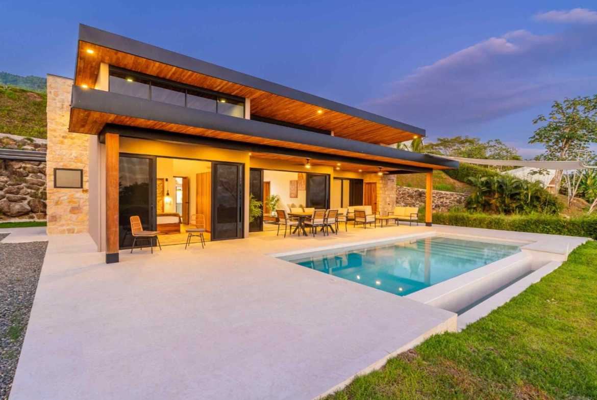 Breathtaking Brand-New 2-Bedroom Home with Ocean Views and Private Pool in Ojochal Costa Rica