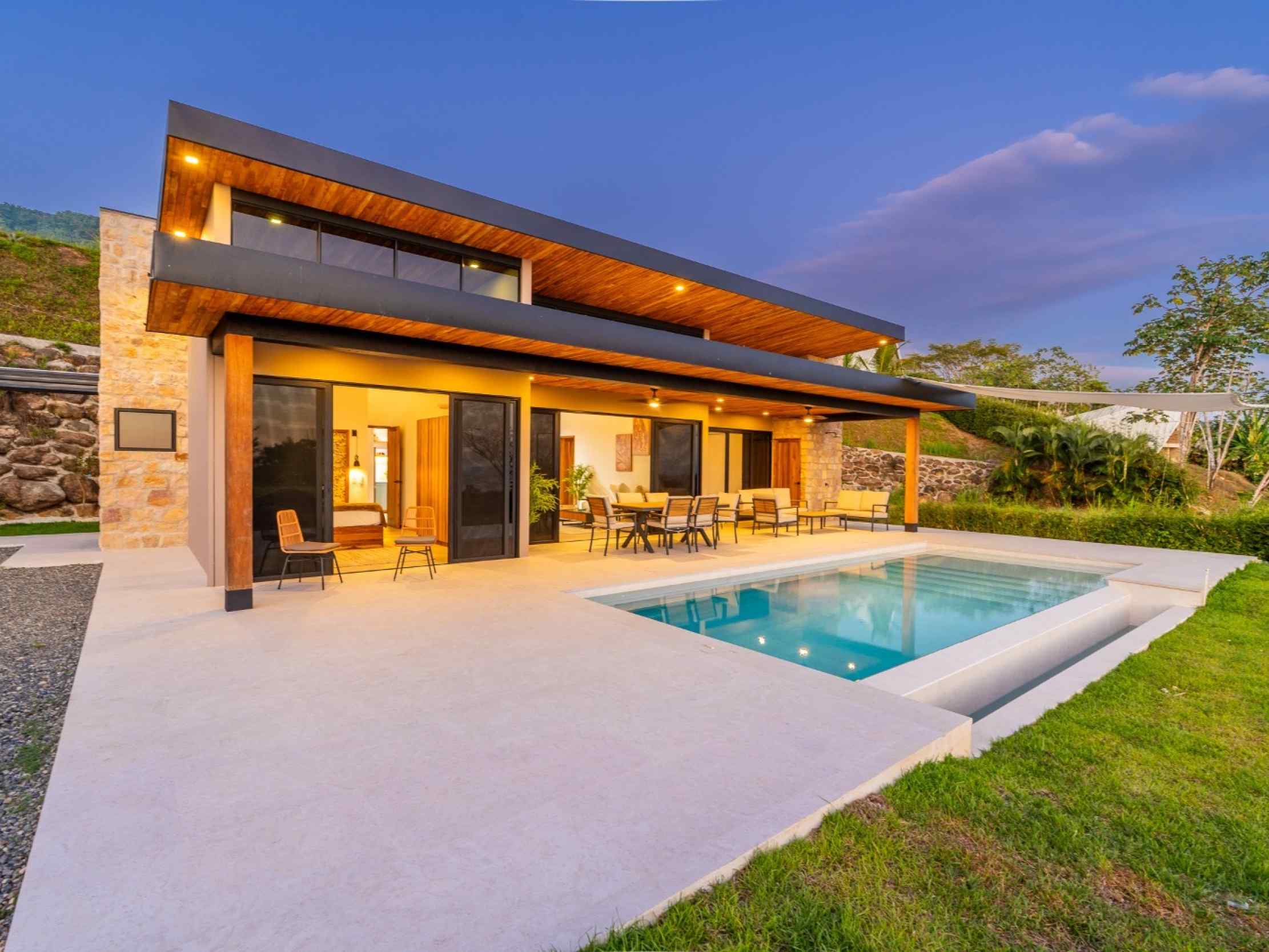 71705-1 Breathtaking Brand-New 2-Bedroom Home with Ocean Views and Private Pool in Ojochal Costa Rica