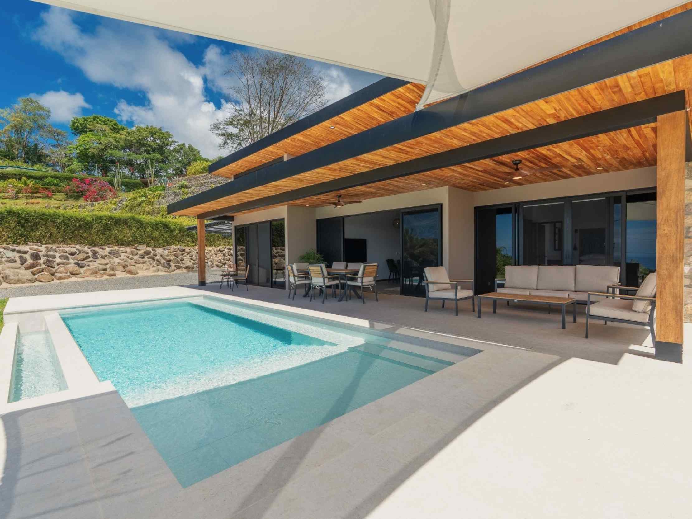 71705-3 Breathtaking Brand-New 2-Bedroom Home with Ocean Views and Private Pool in Ojochal Costa Rica