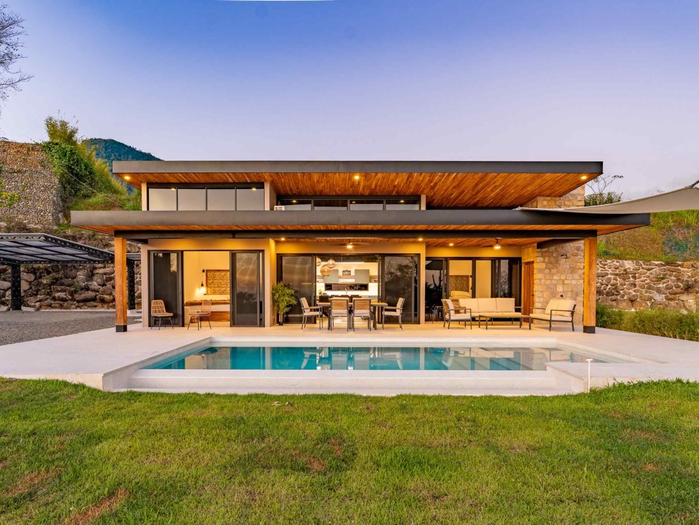 71705-7 Breathtaking Brand-New 2-Bedroom Home with Ocean Views and Private Pool in Ojochal Costa Rica