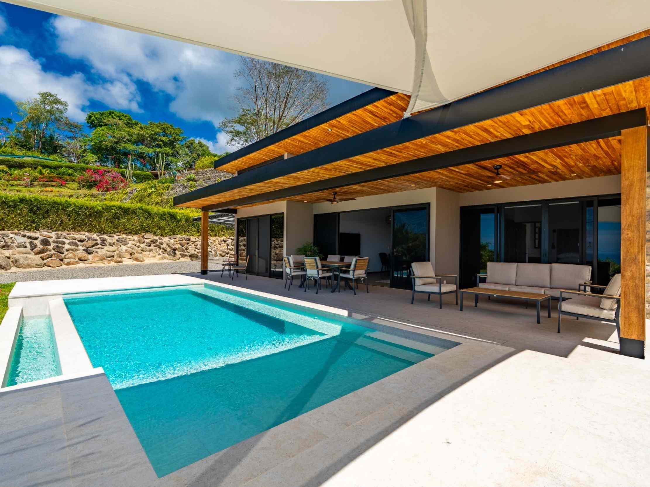 71705-9 Breathtaking Brand-New 2-Bedroom Home with Ocean Views and Private Pool in Ojochal Costa Rica