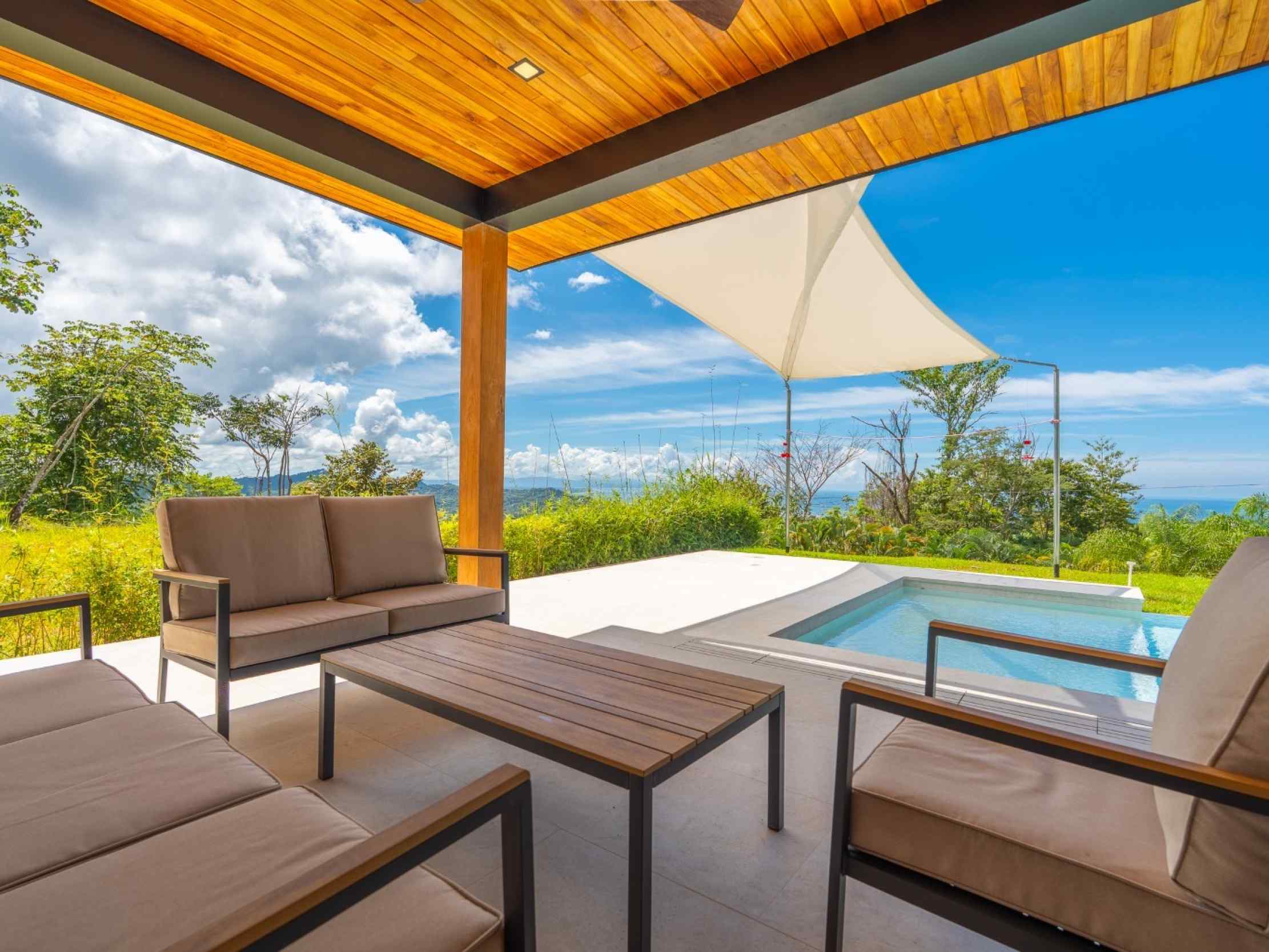71705-42 Breathtaking Brand-New 2-Bedroom Home with Ocean Views and Private Pool in Ojochal Costa Rica
