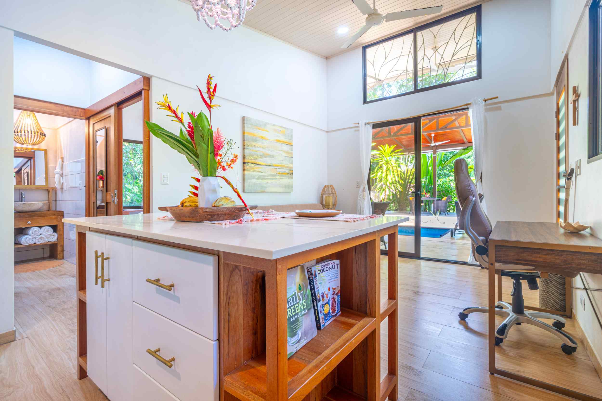71880-17 Charming 1-Bedroom Modern Casita with Saltwater Pool & Jungle Views in Ojochal Costa Rica