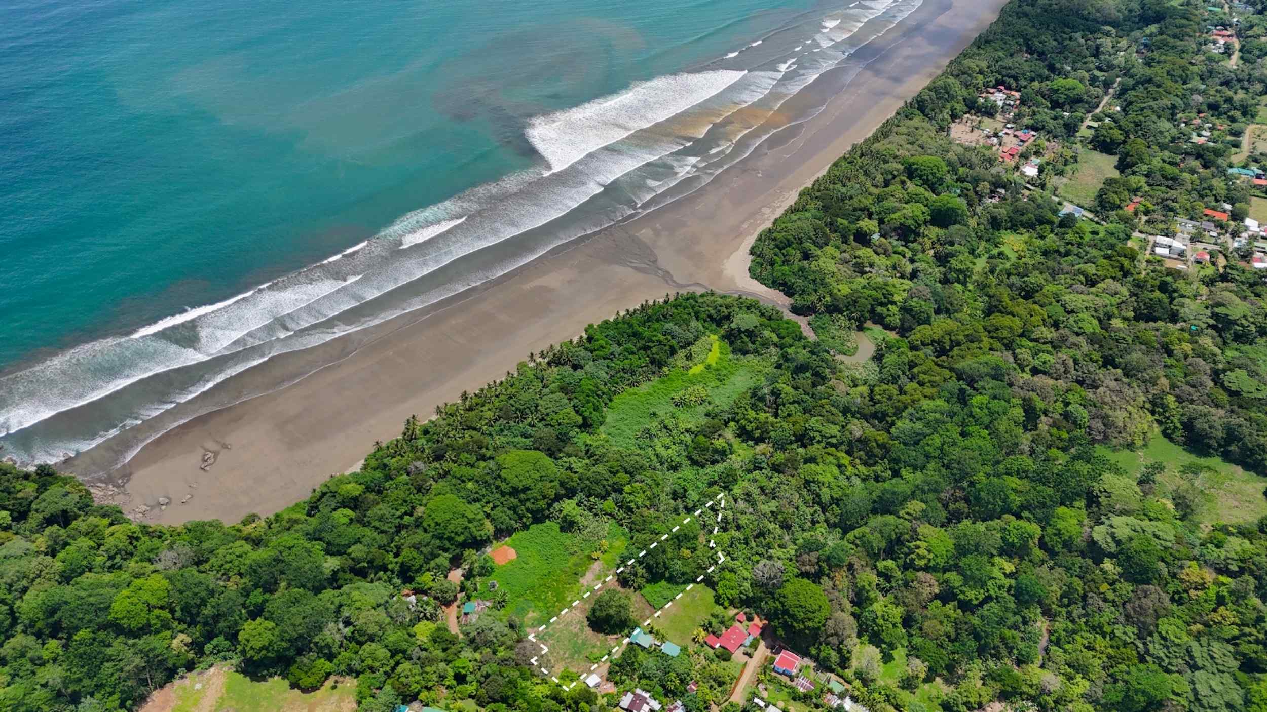 72198-7 Premier Ocean View Flat Building Lot Steps from Marino Ballena Park Beach in Uvita Costa Rica