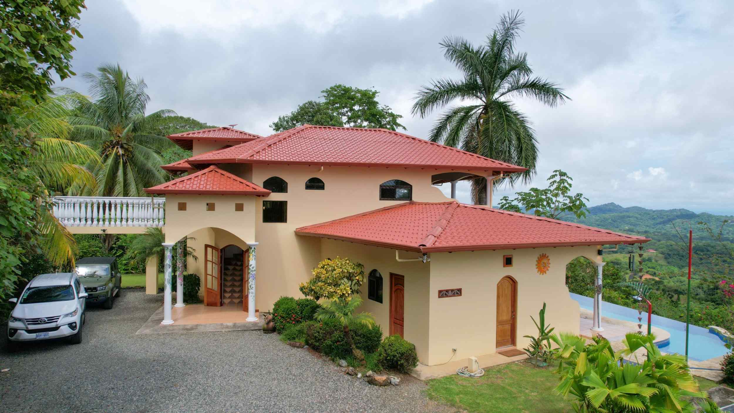 Elegant 3-Bedroom Mediterranean Estate with Spectacular Ocean & Sunset Views in Ojochal Costa Rica