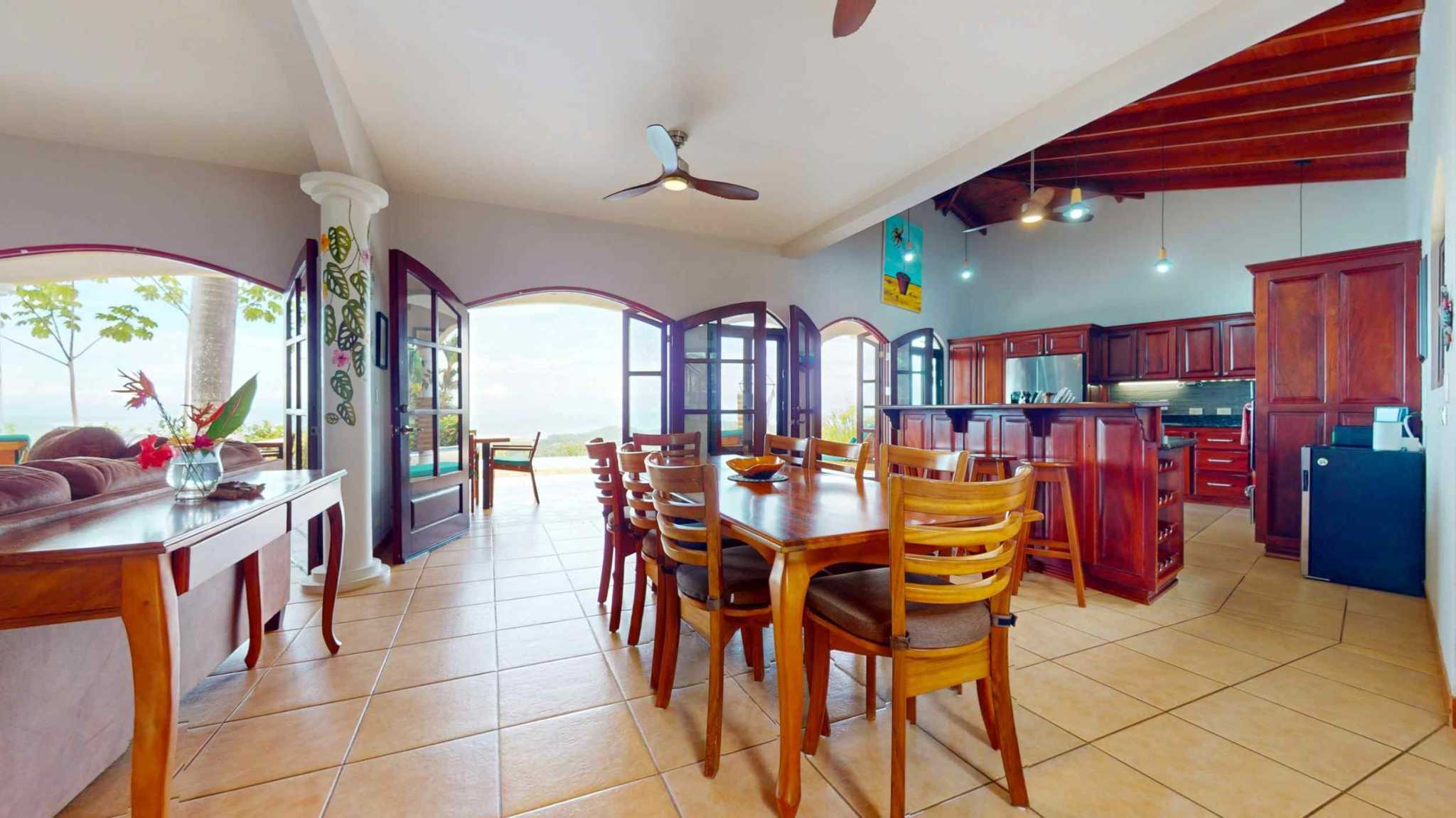 72390-8 Elegant 3-Bedroom Mediterranean Estate with Spectacular Ocean & Sunset Views in Ojochal Costa Rica