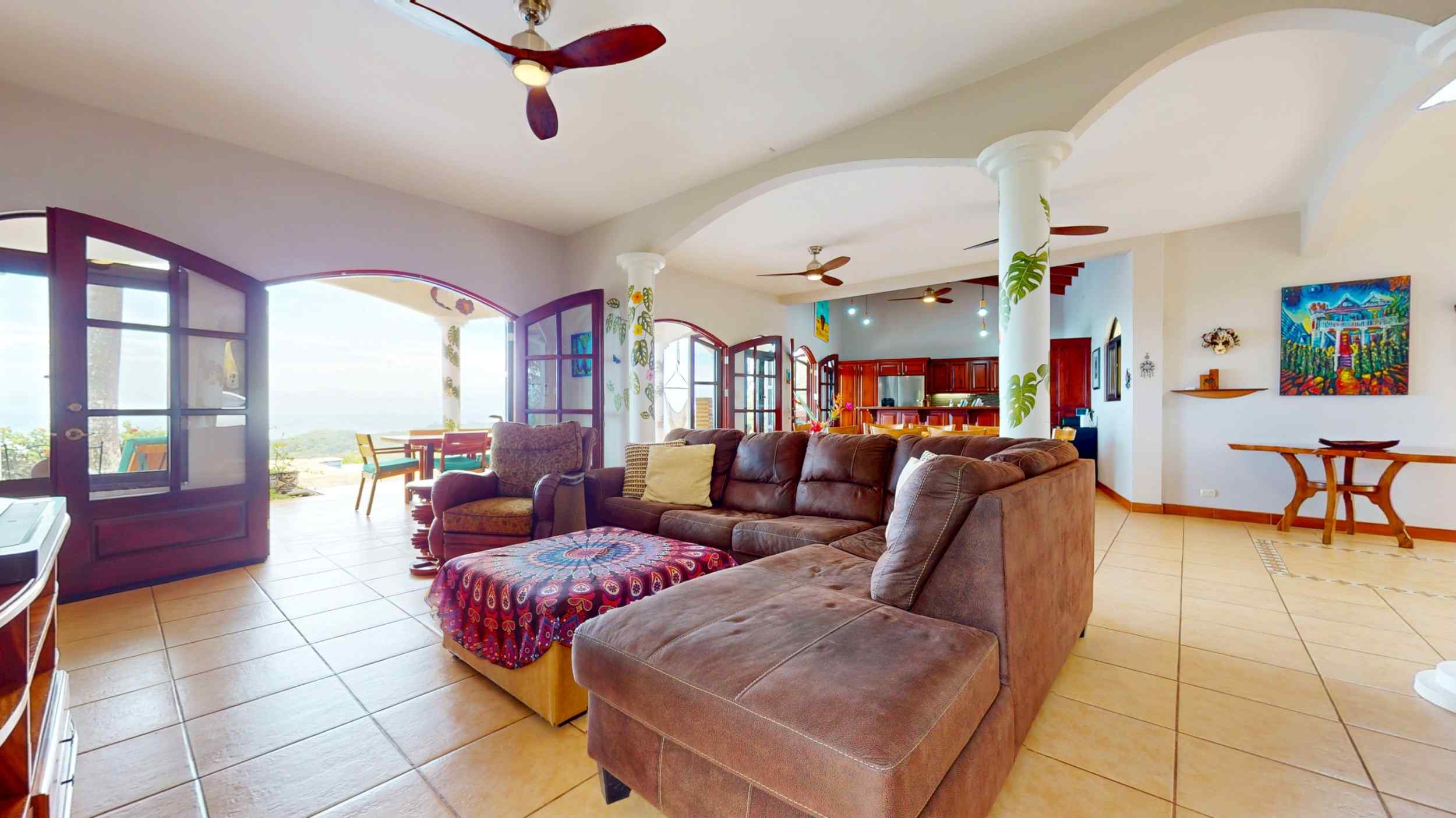 Elegant 3-Bedroom Mediterranean Estate with Spectacular Ocean & Sunset Views in Ojochal Costa Rica