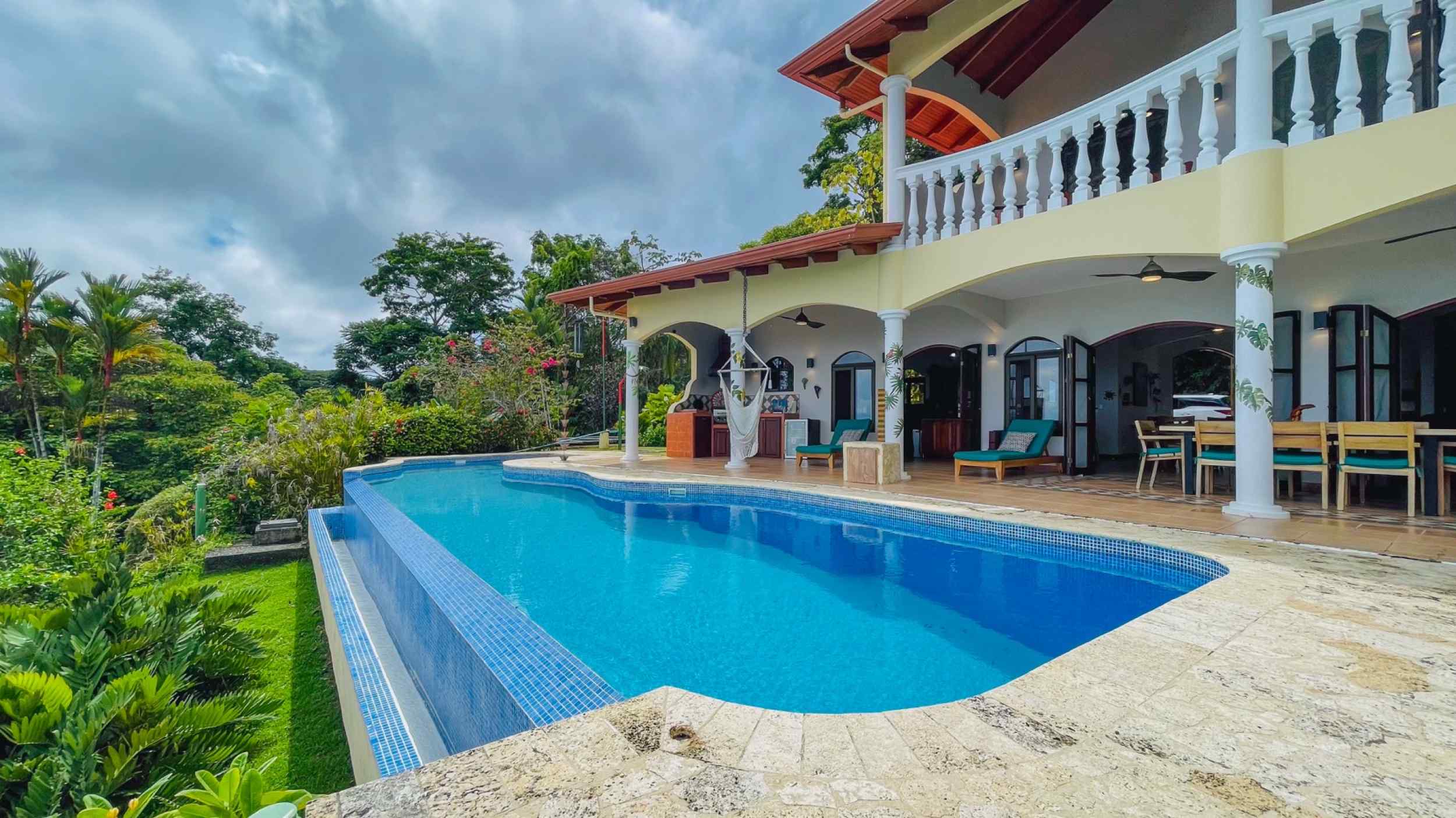 Elegant 3-Bedroom Mediterranean Estate with Spectacular Ocean & Sunset Views in Ojochal Costa Rica