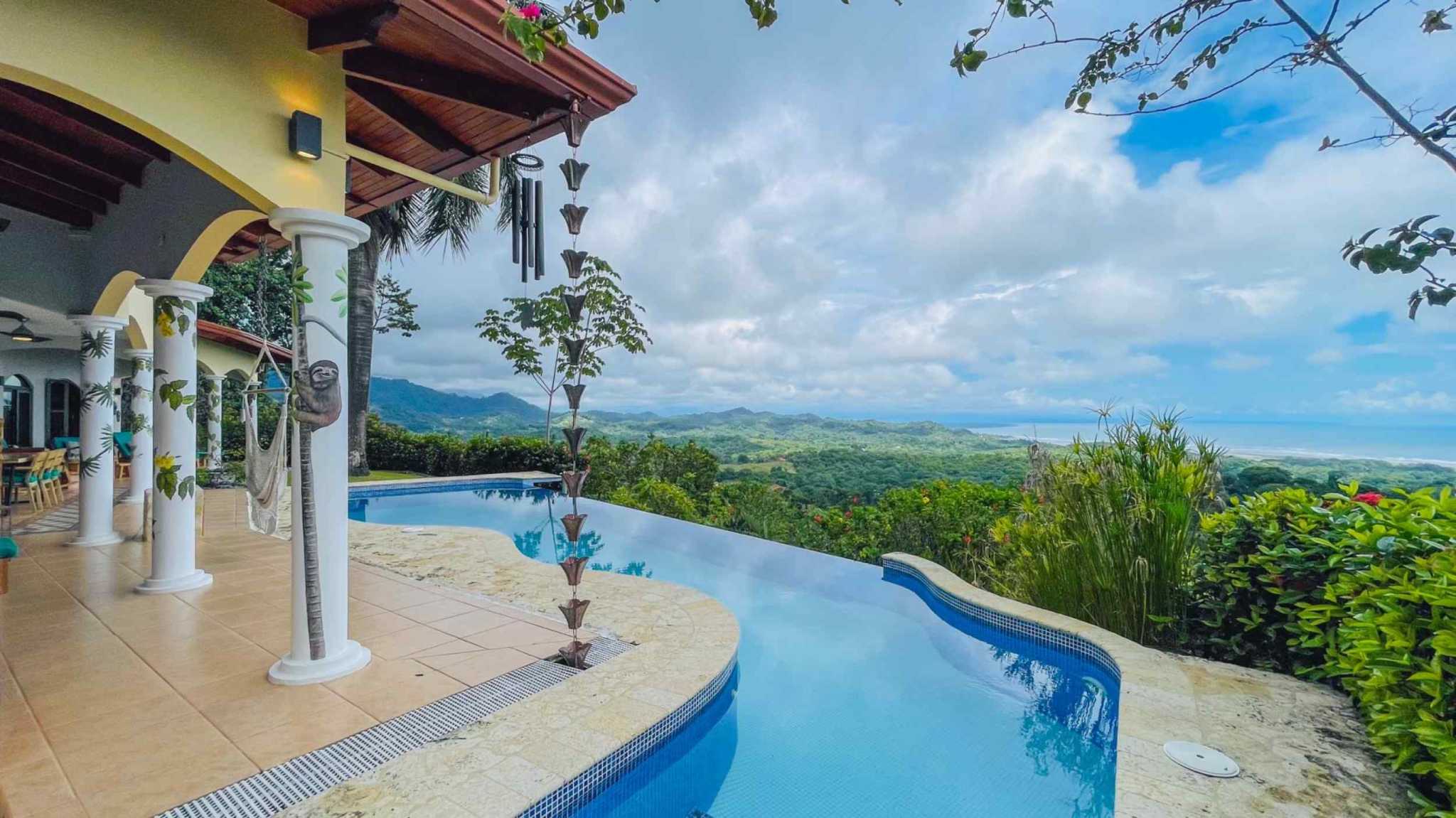 72390-19 Elegant 3-Bedroom Mediterranean Estate with Spectacular Ocean & Sunset Views in Ojochal Costa Rica