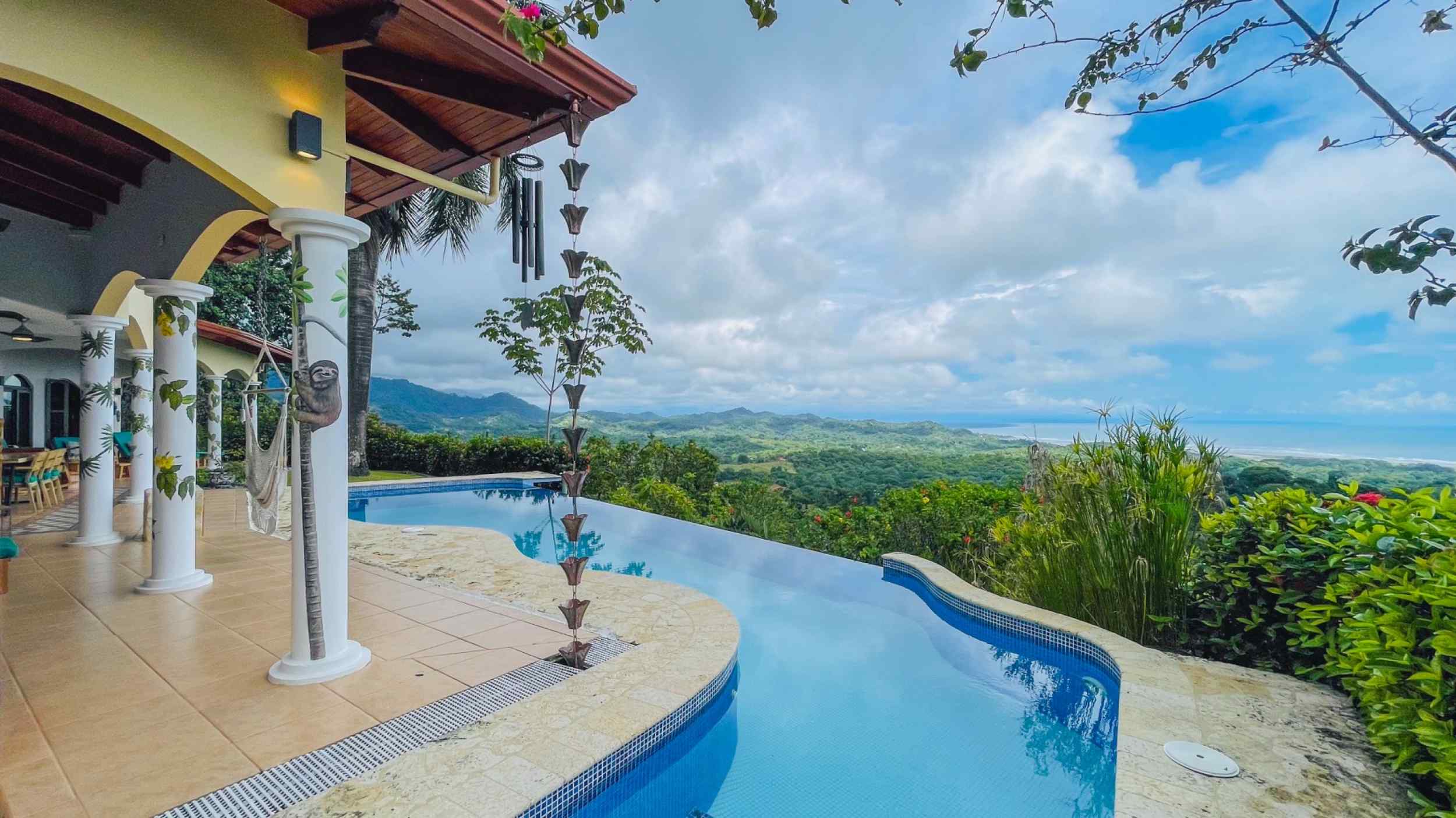 Elegant 3-Bedroom Mediterranean Estate with Spectacular Ocean & Sunset Views in Ojochal Costa Rica
