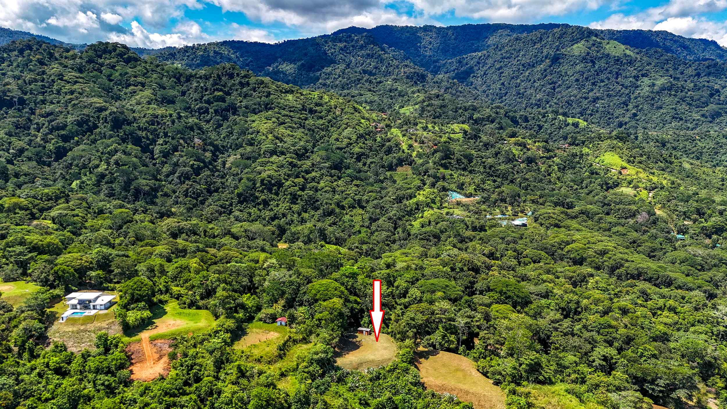 Breathtaking Ocean and Mountain View Two-Acre Building Lot with Legal Water in Tres Rios Costa Rica