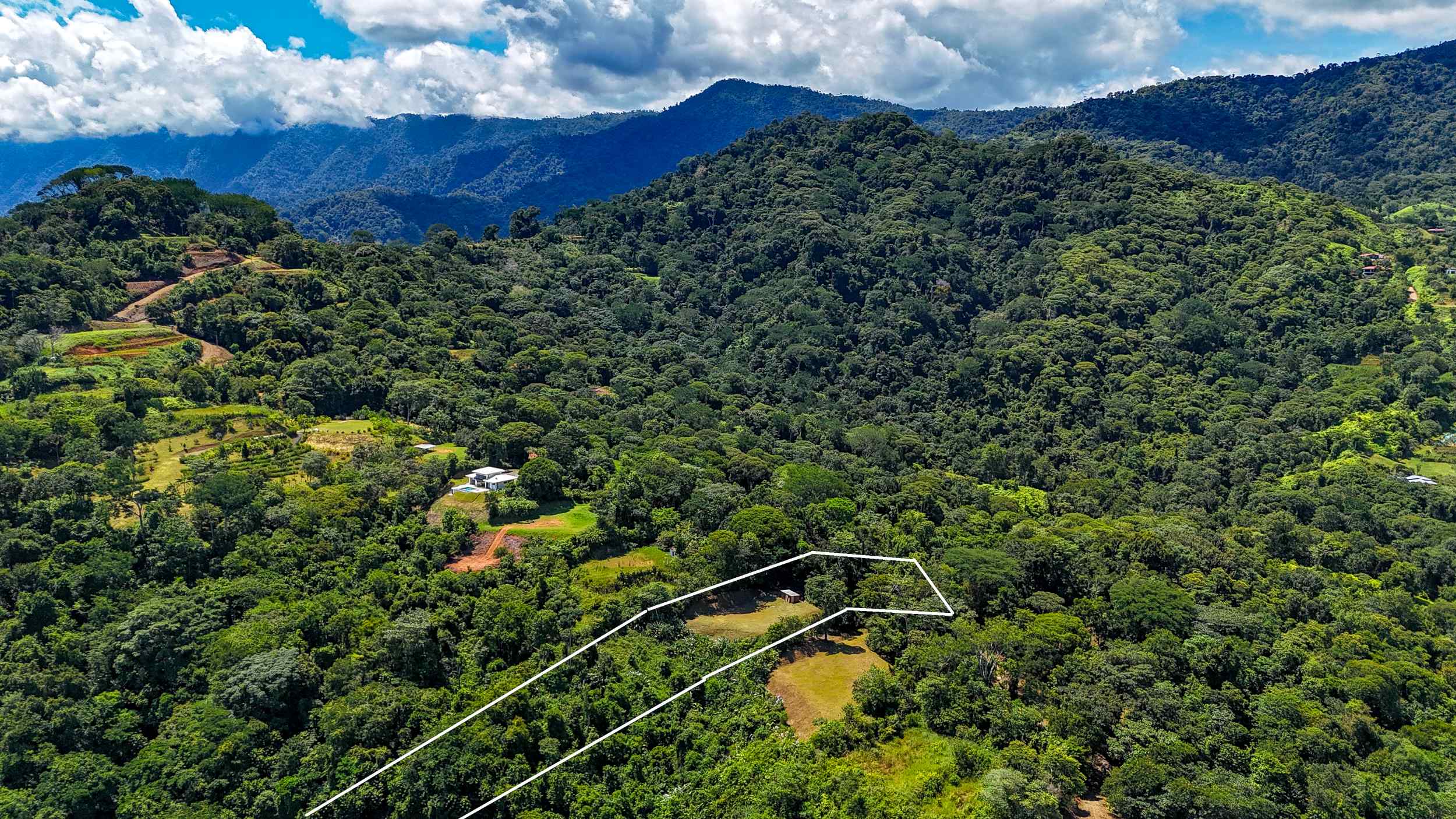 Breathtaking Ocean and Mountain View Two-Acre Building Lot with Legal Water in Tres Rios Costa Rica