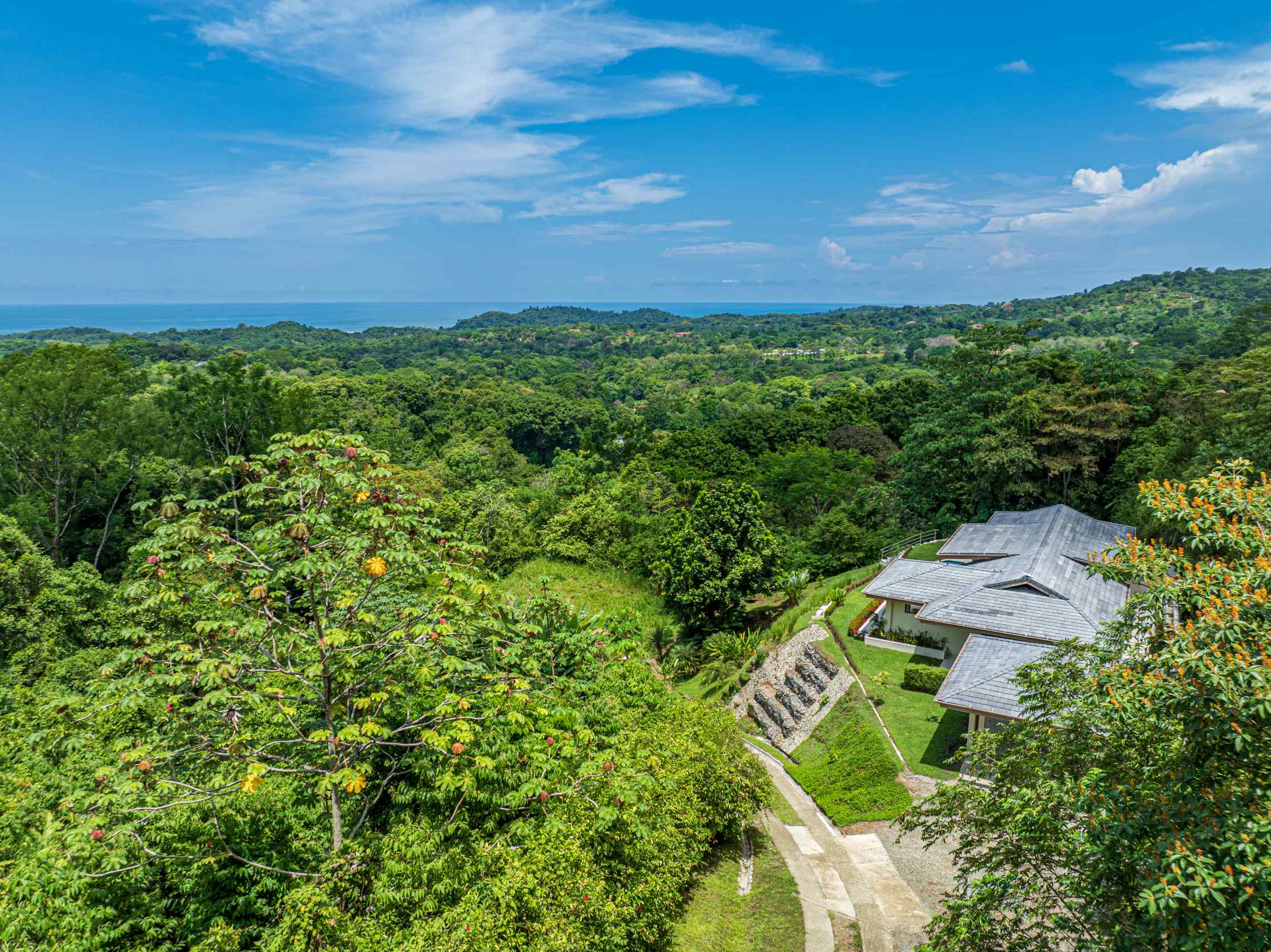 73054-6 Luxury Ocean-View 3-Bedroom Home with Private Pool & Sunset Views in Ojochal Costa Rica