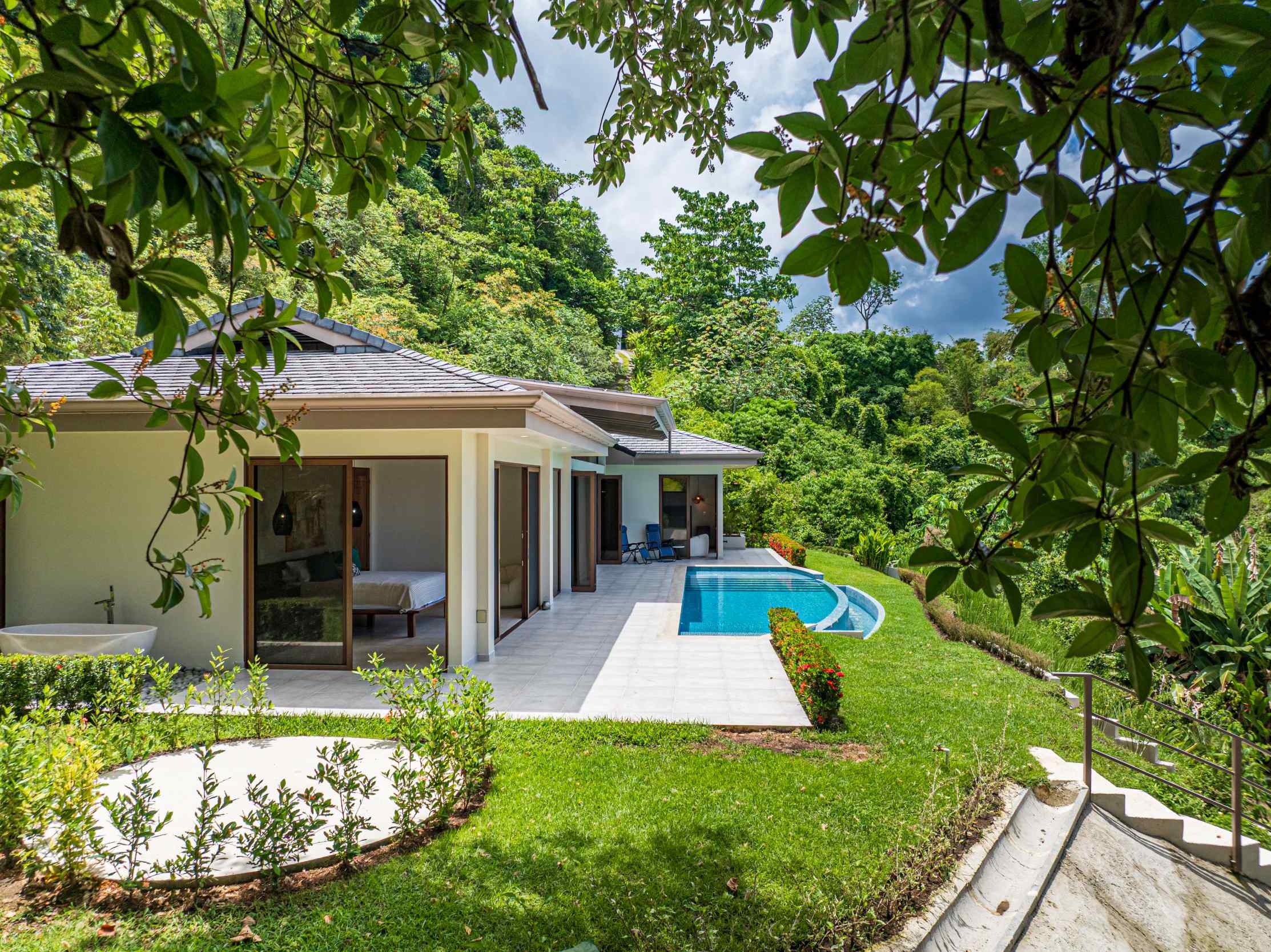 73054-9 Luxury Ocean-View 3-Bedroom Home with Private Pool & Sunset Views in Ojochal Costa Rica