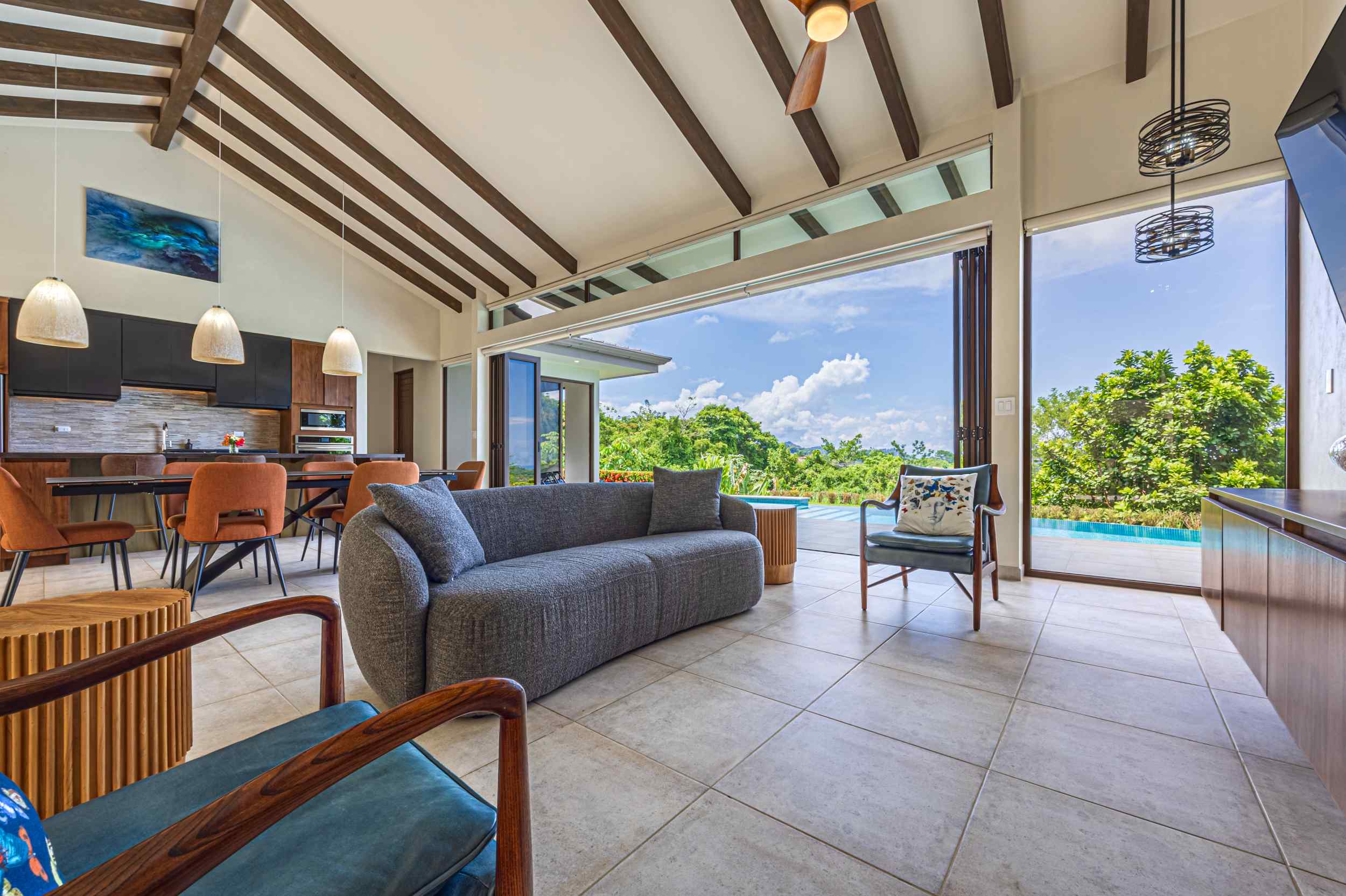 73054-23 Luxury Ocean-View 3-Bedroom Home with Private Pool & Sunset Views in Ojochal Costa Rica