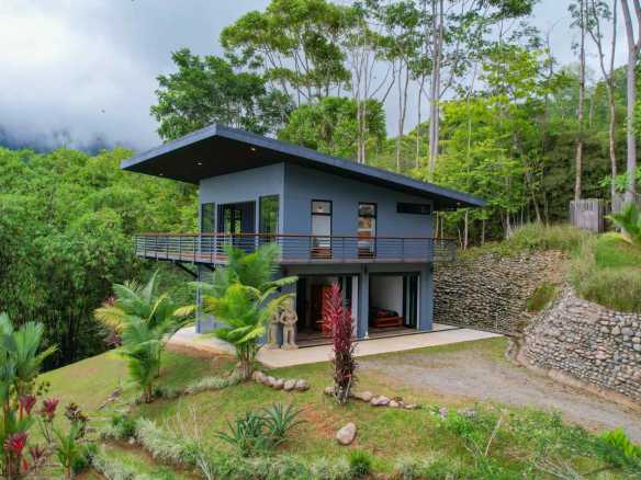 Spectacular 3-Bedroom Mountain Estate with Waterfall Views, Partial Ocean Views & Private Pool in Tinamastes Costa Rica